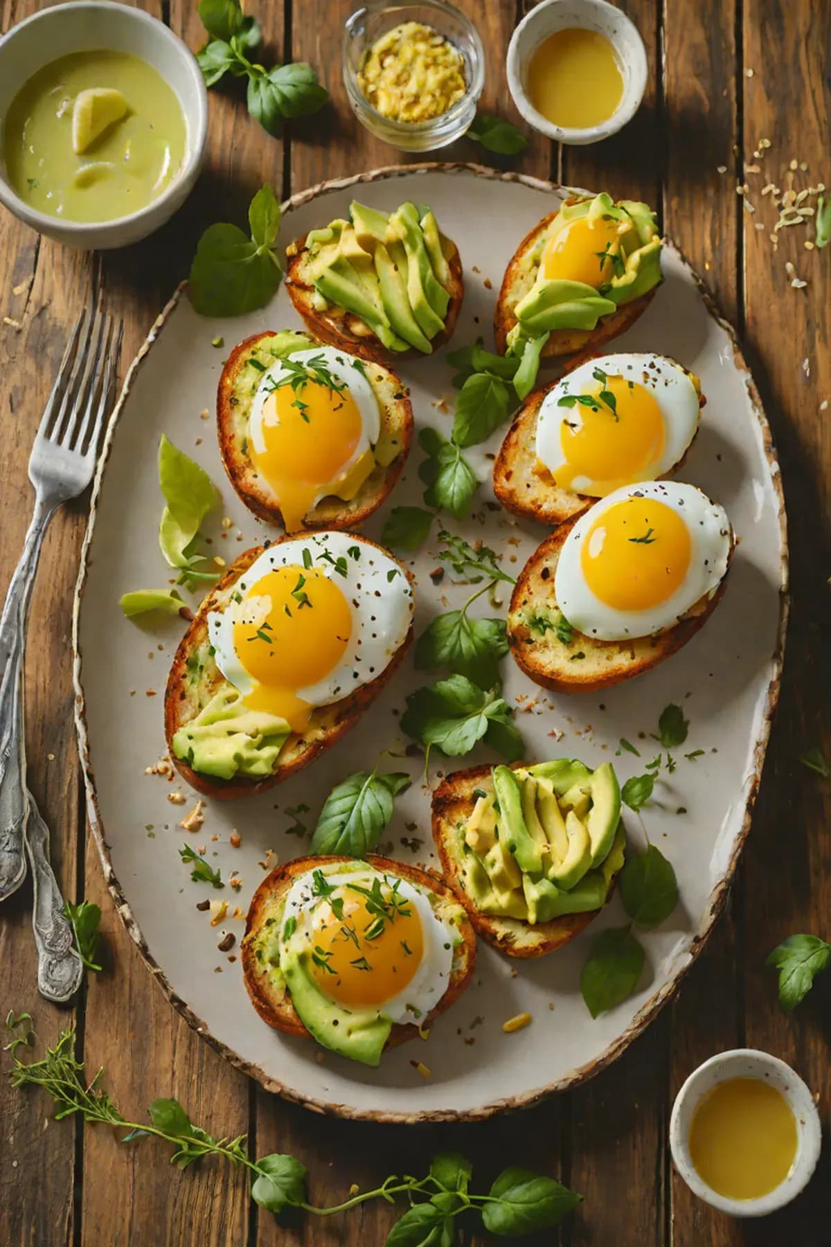 Grilled Eggs with Avocado