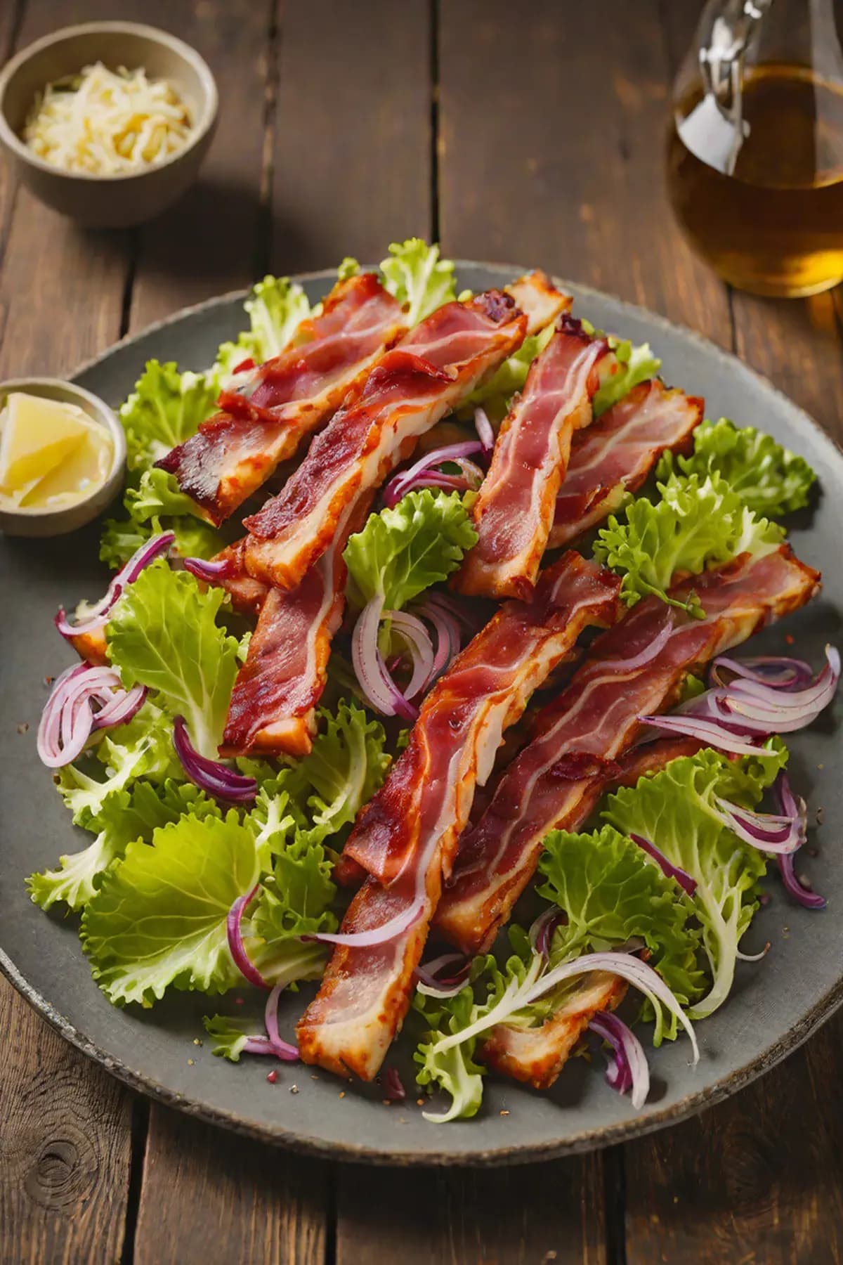 Roasted Bacon with Cabbage