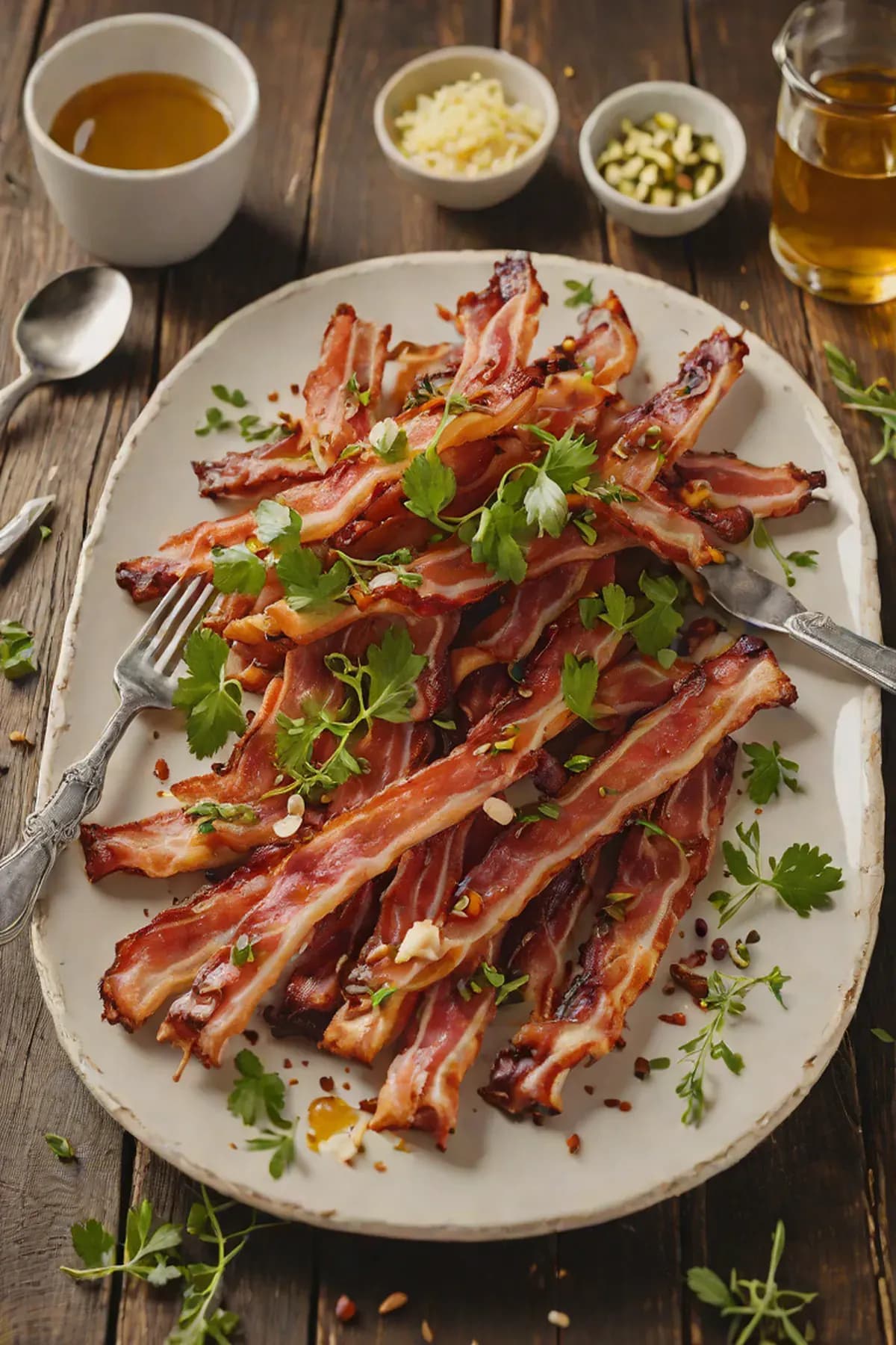 Roasted Bacon with Garlic