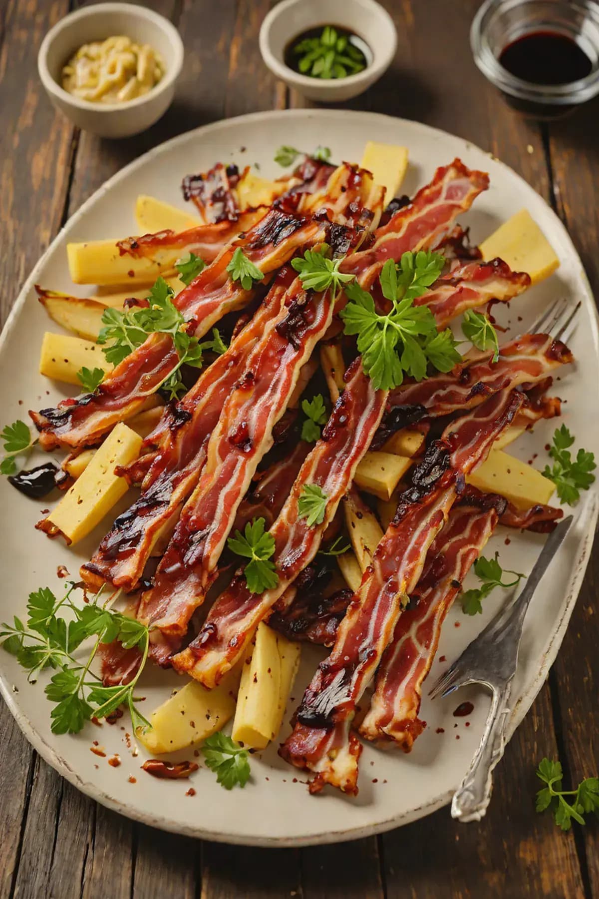 Roasted Bacon with Parsnip