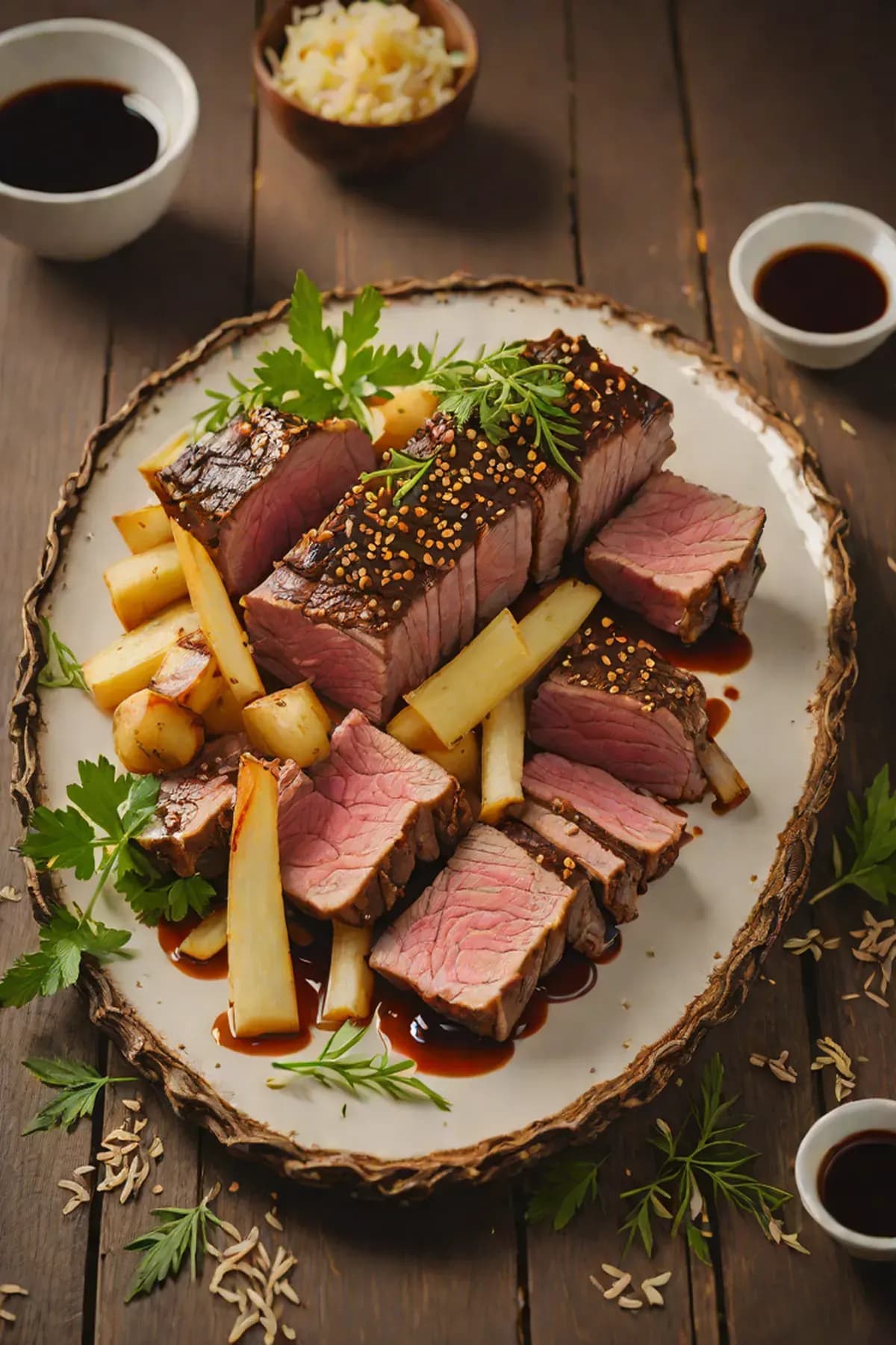 Roasted Beef with Bamboo Shoot