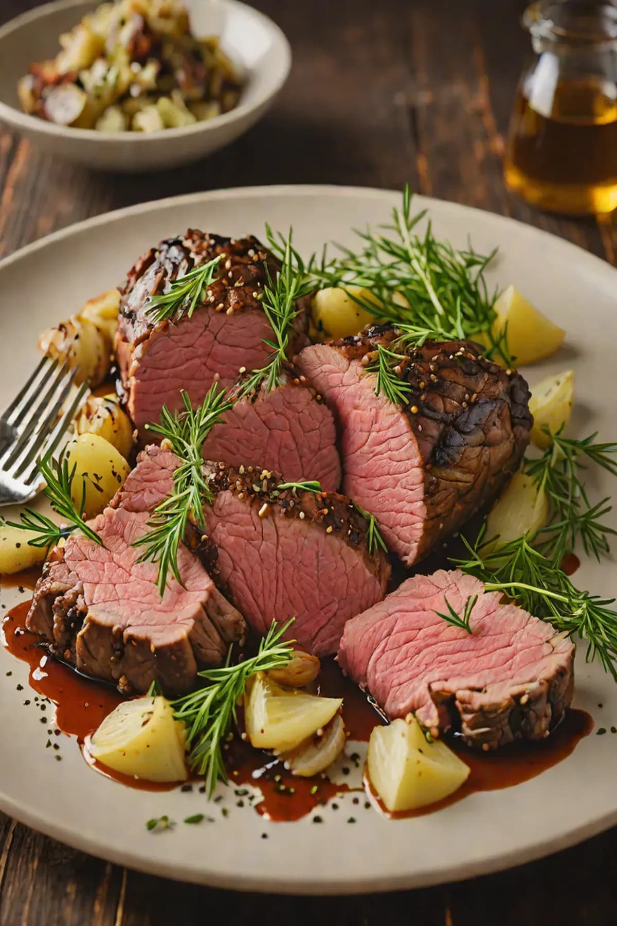 Roasted Beef with Fennel