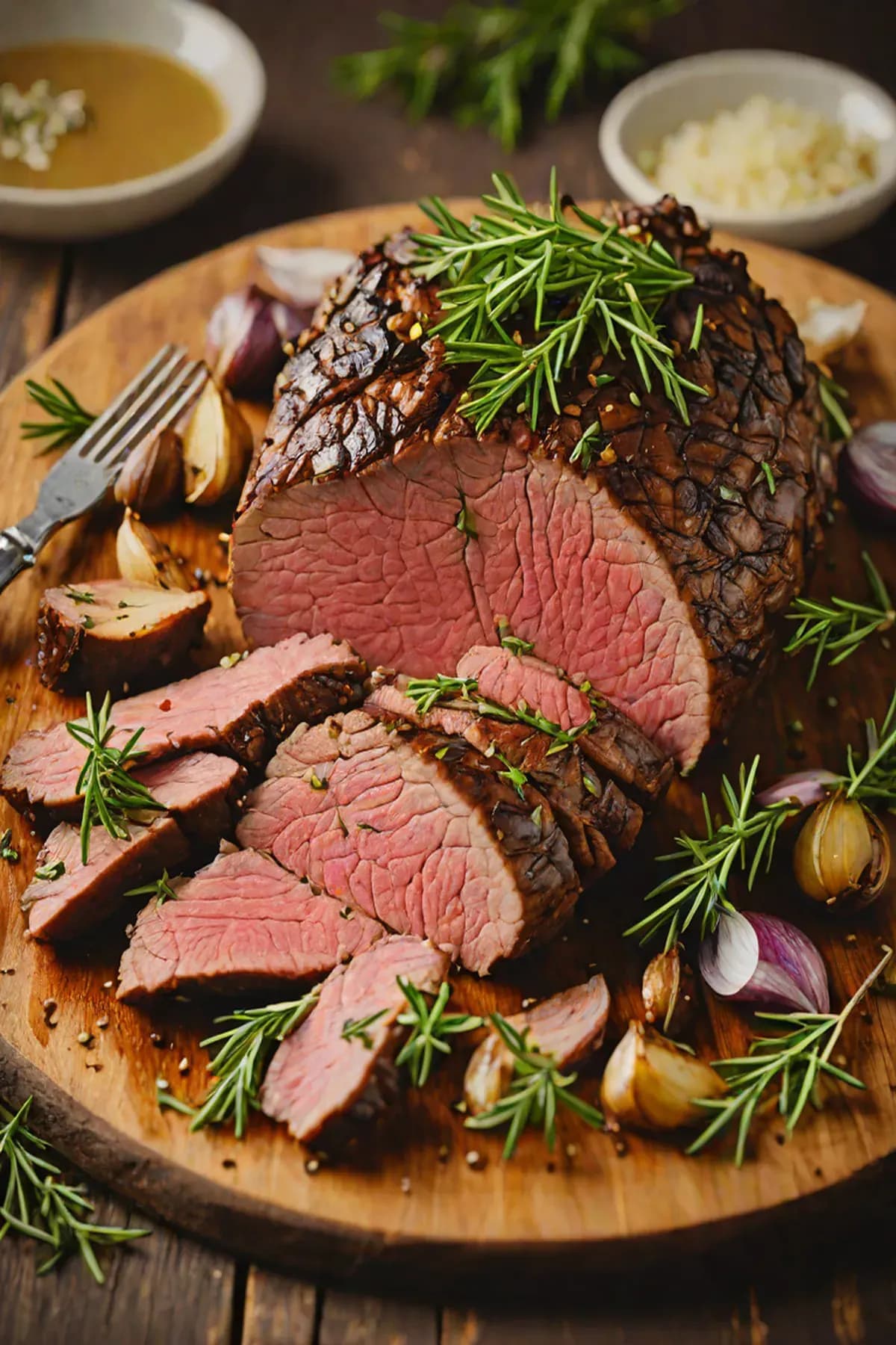Roasted Beef with Garlic