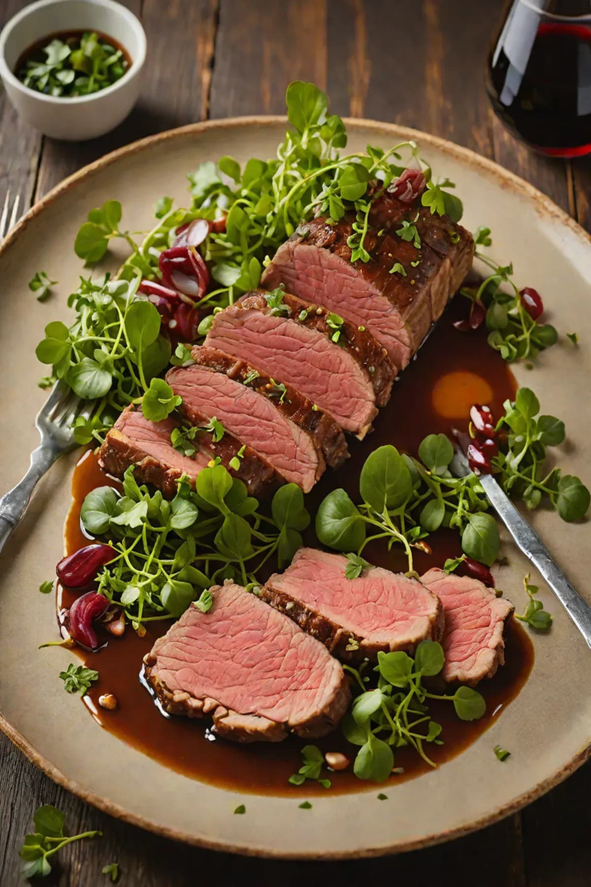Roasted Beef with Watercress