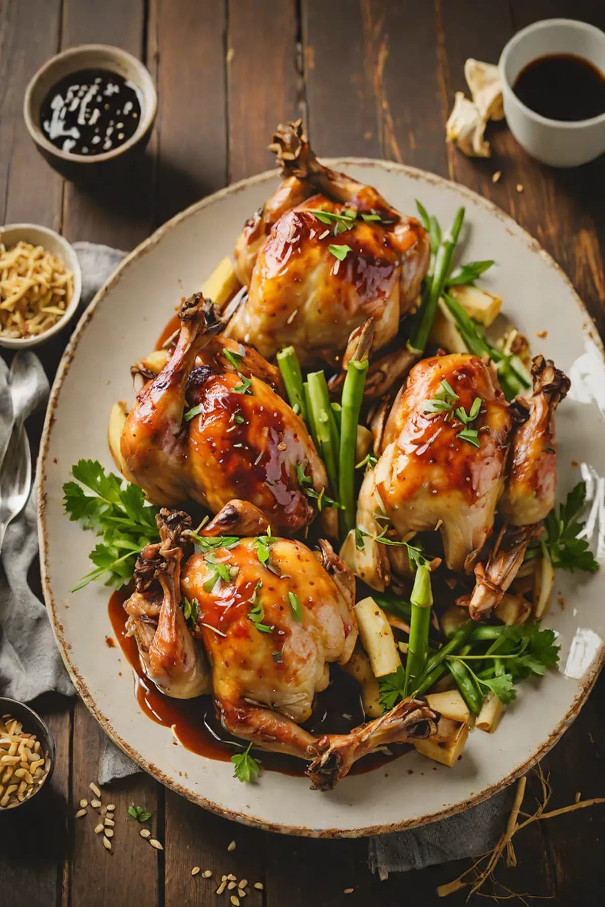 Roasted Chicken with Bamboo Shoot