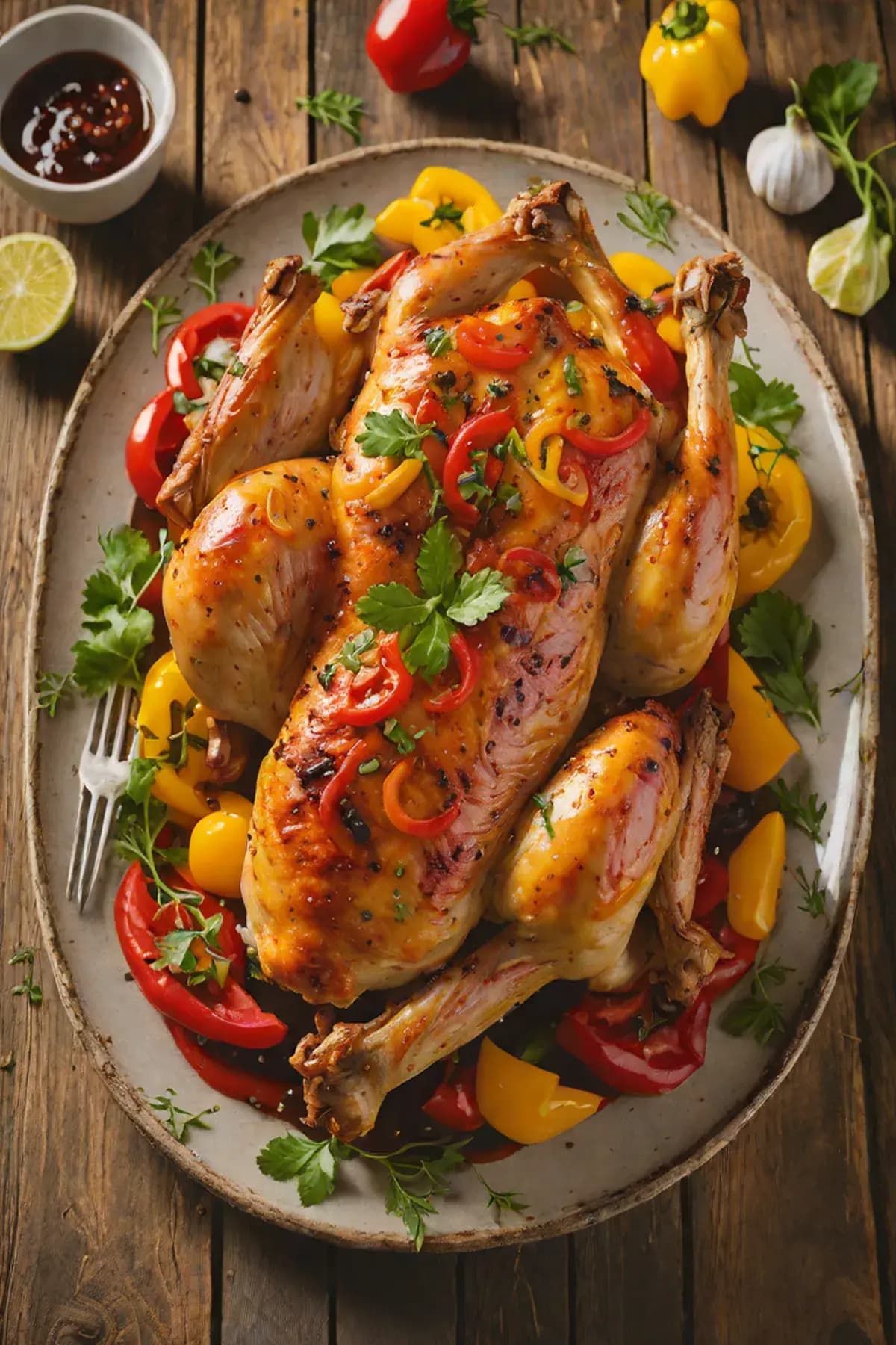 Roasted Chicken with Bell Pepper