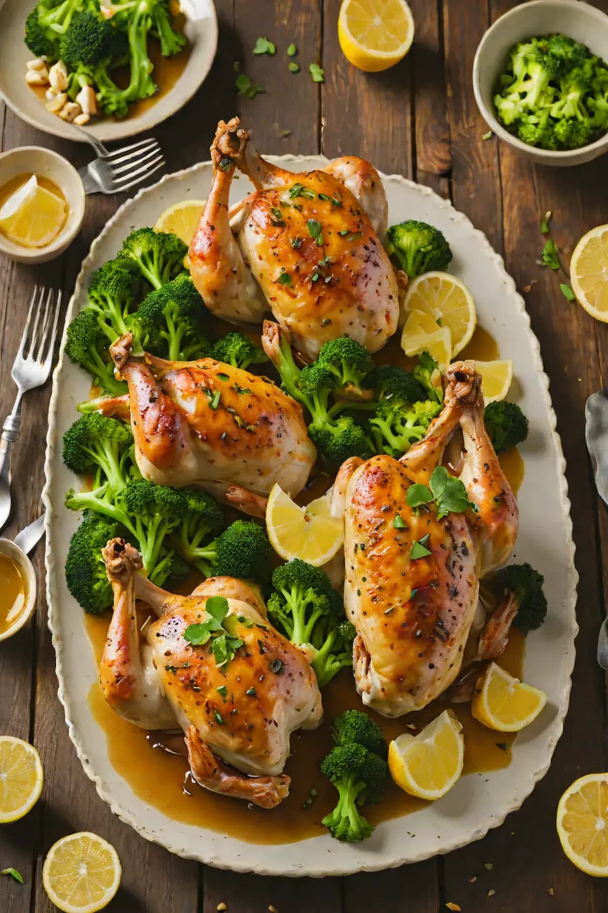 Roasted Chicken with Broccoli