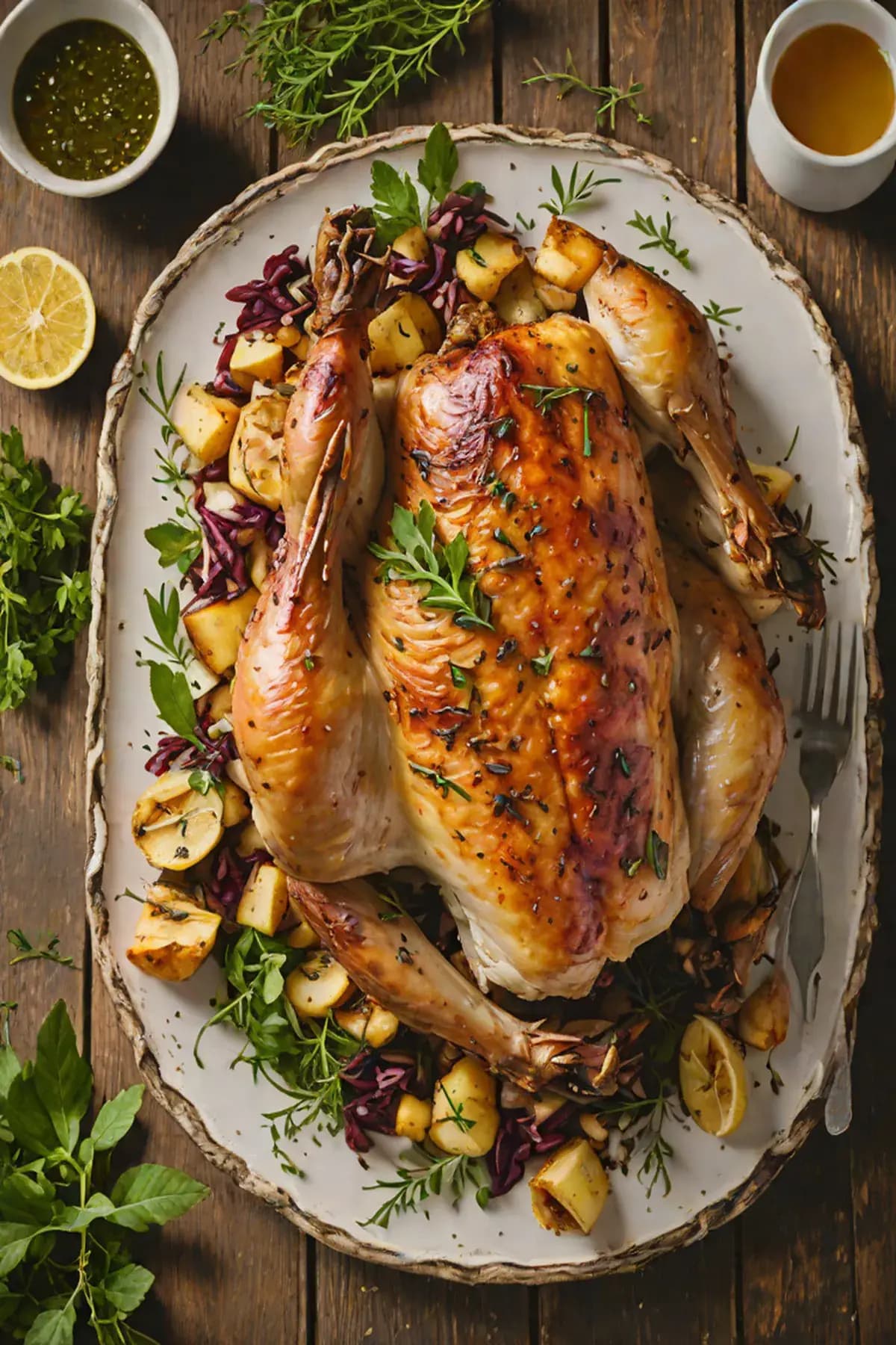 Roasted Chicken with Cassava