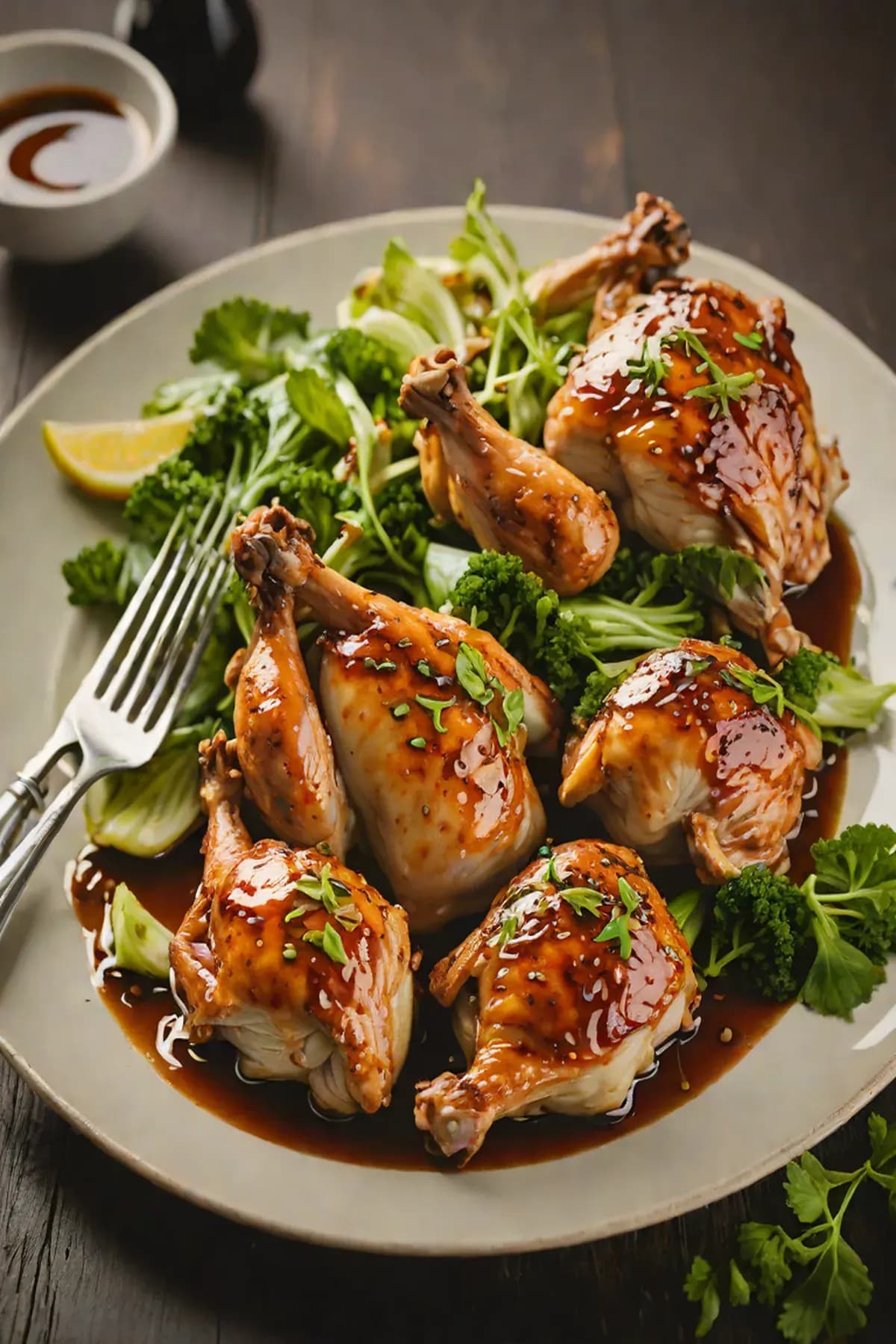 Roasted Chicken with Pak Choi