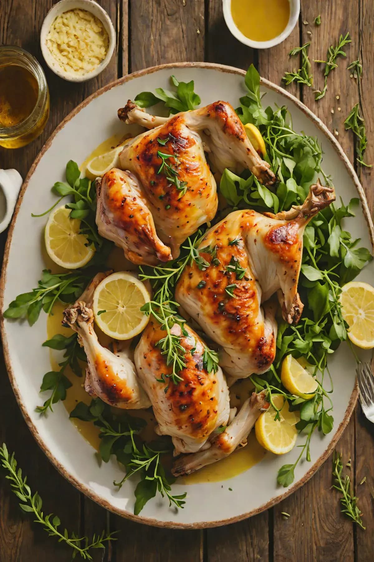 Roasted Chicken with Rocket
