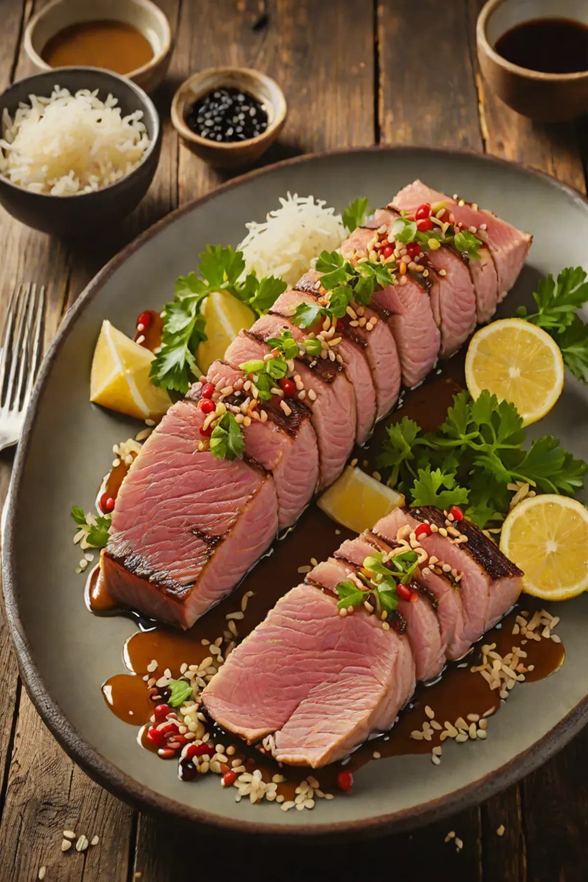 Roasted Tuna with Ginger