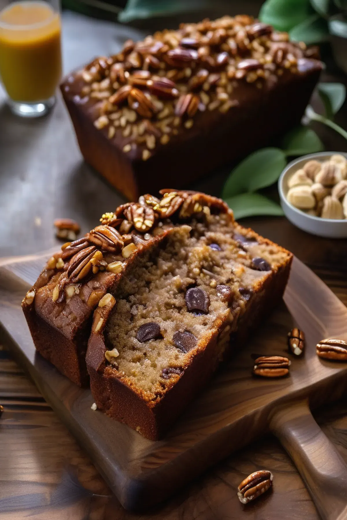 Banoffee pecan loaf