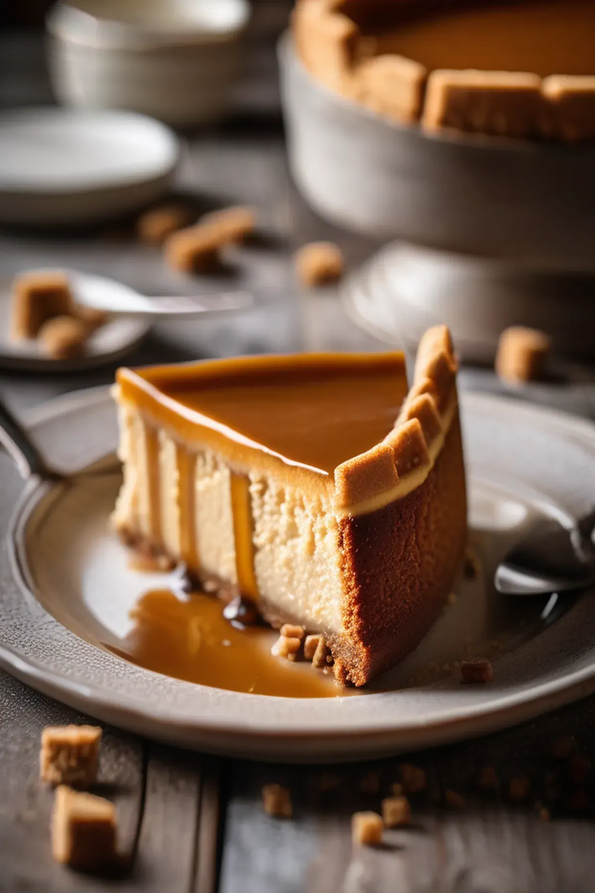 Butterscotch Ricotta Cheesecake