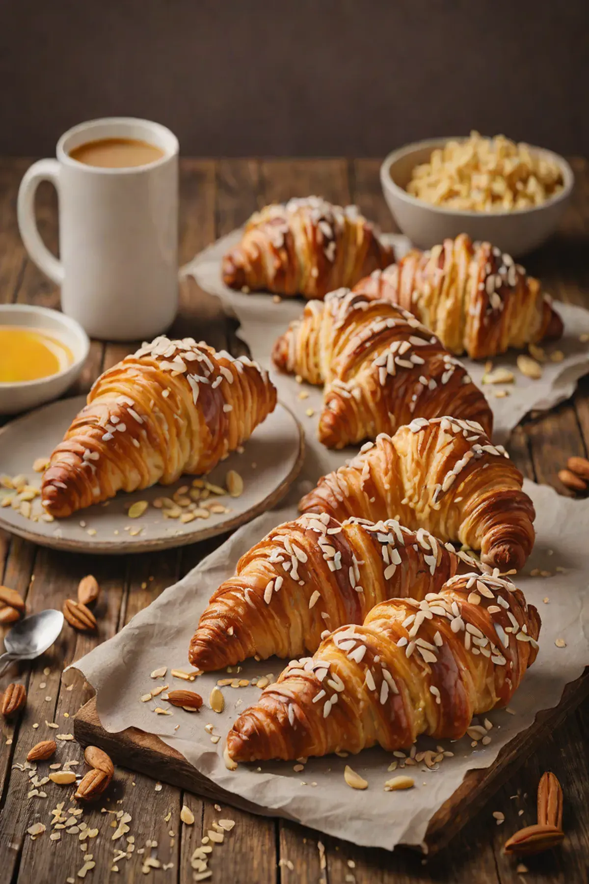 Caramel Almond Croissants