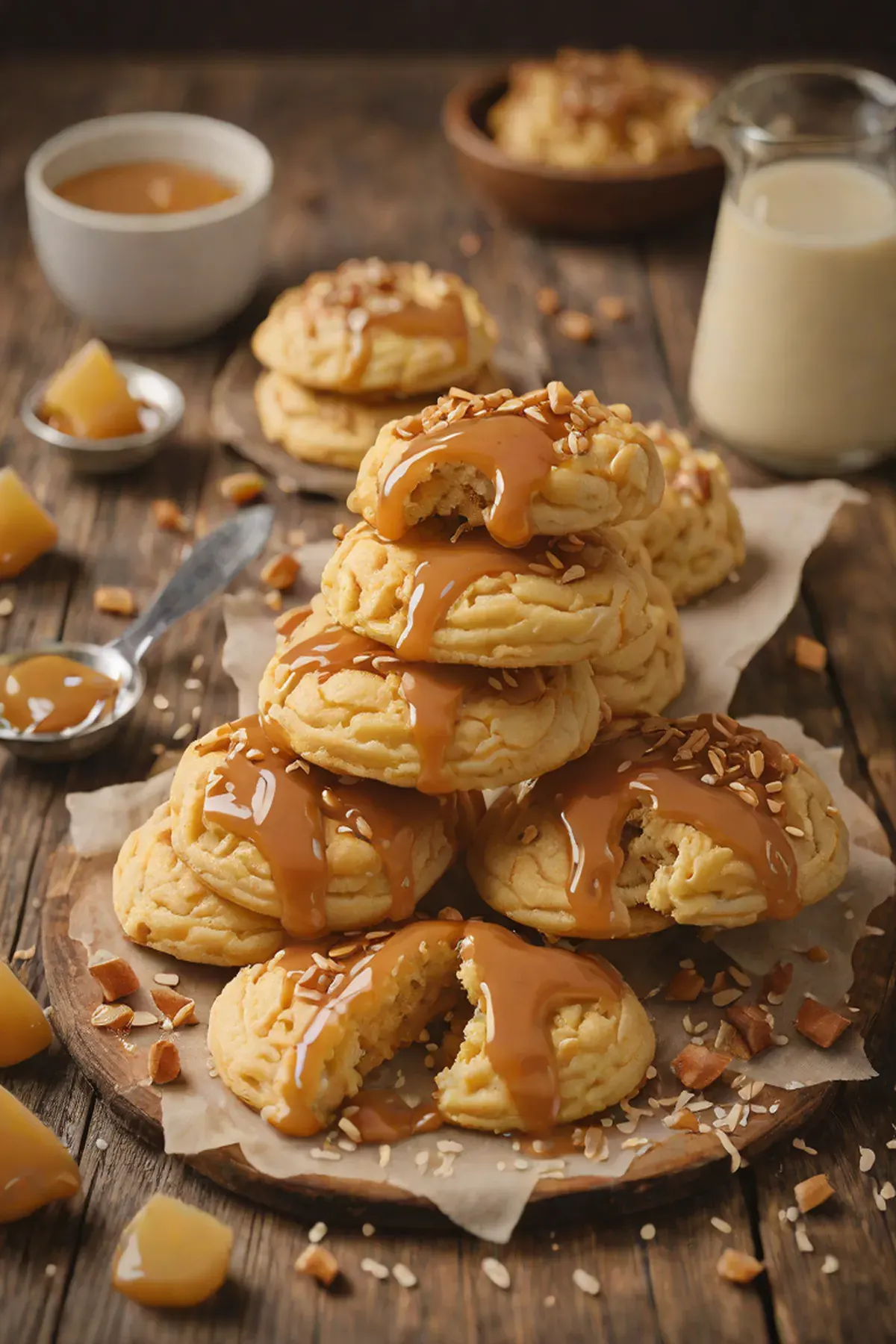 Caramel Drop Scones