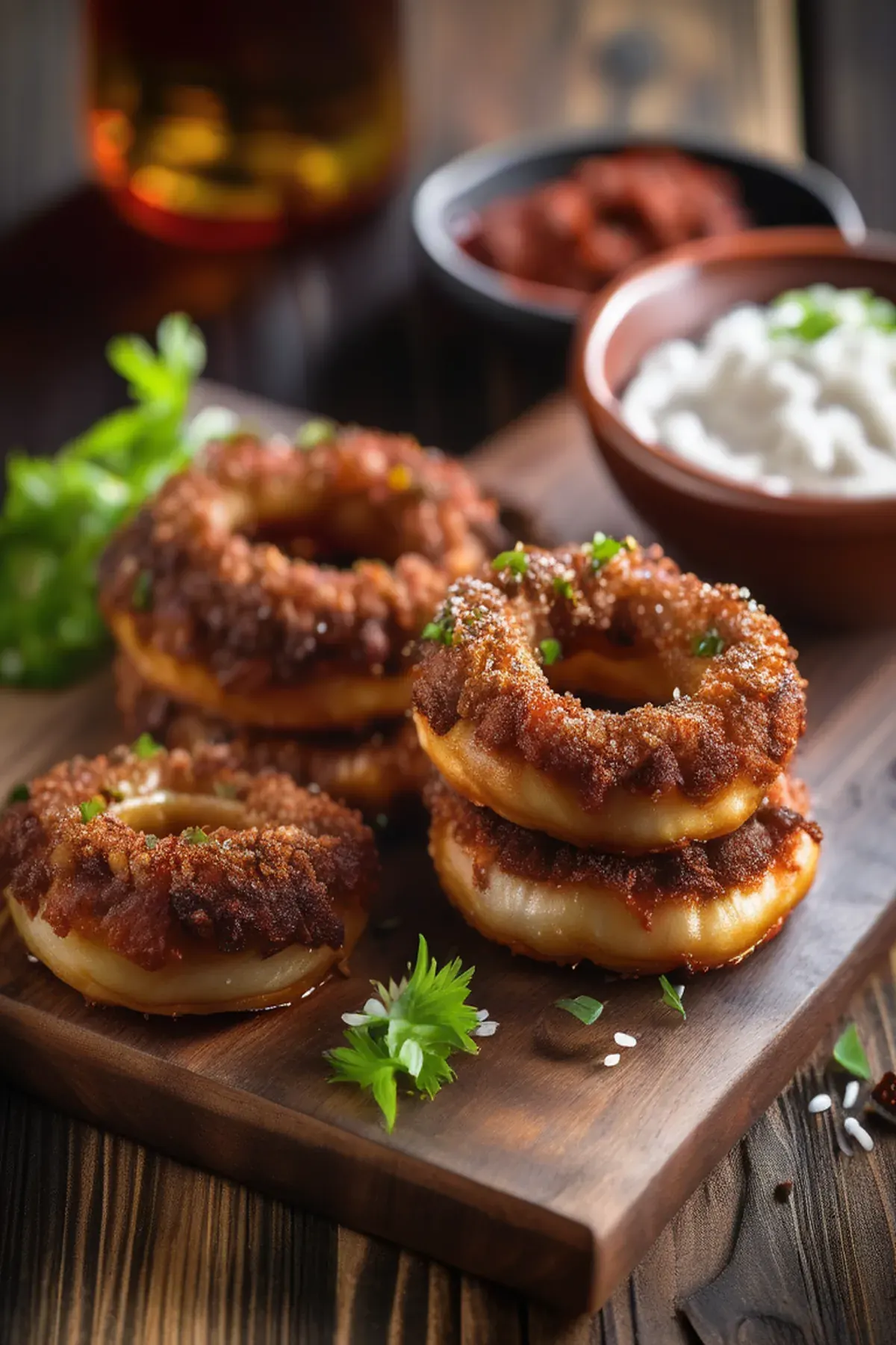 Cheesesteak Stuffed Onion Rings