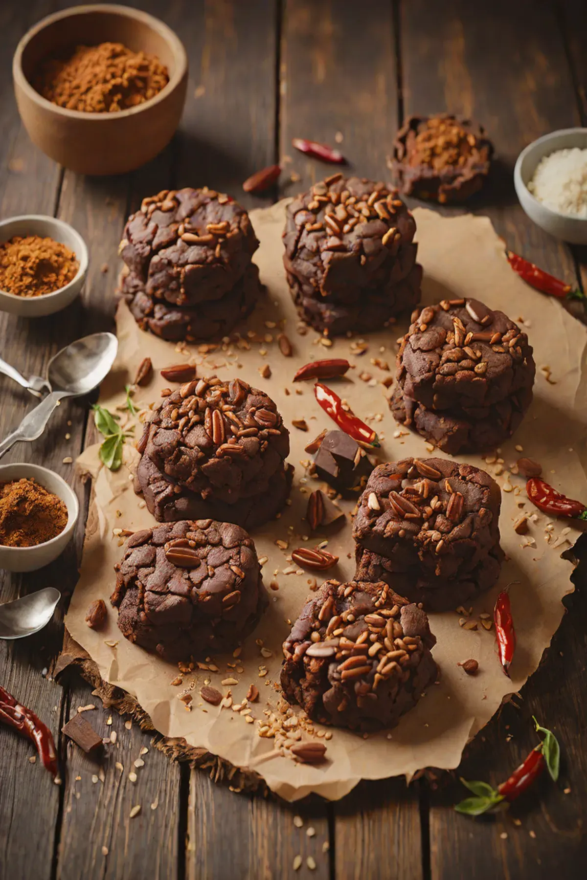 Chilli Chocolate Brookies