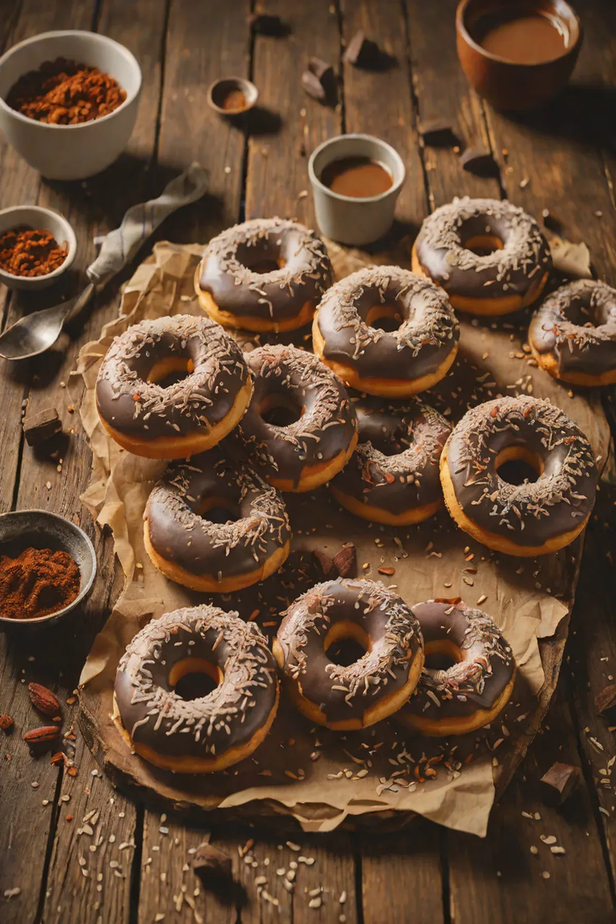 Chilli Chocolate Doughnuts