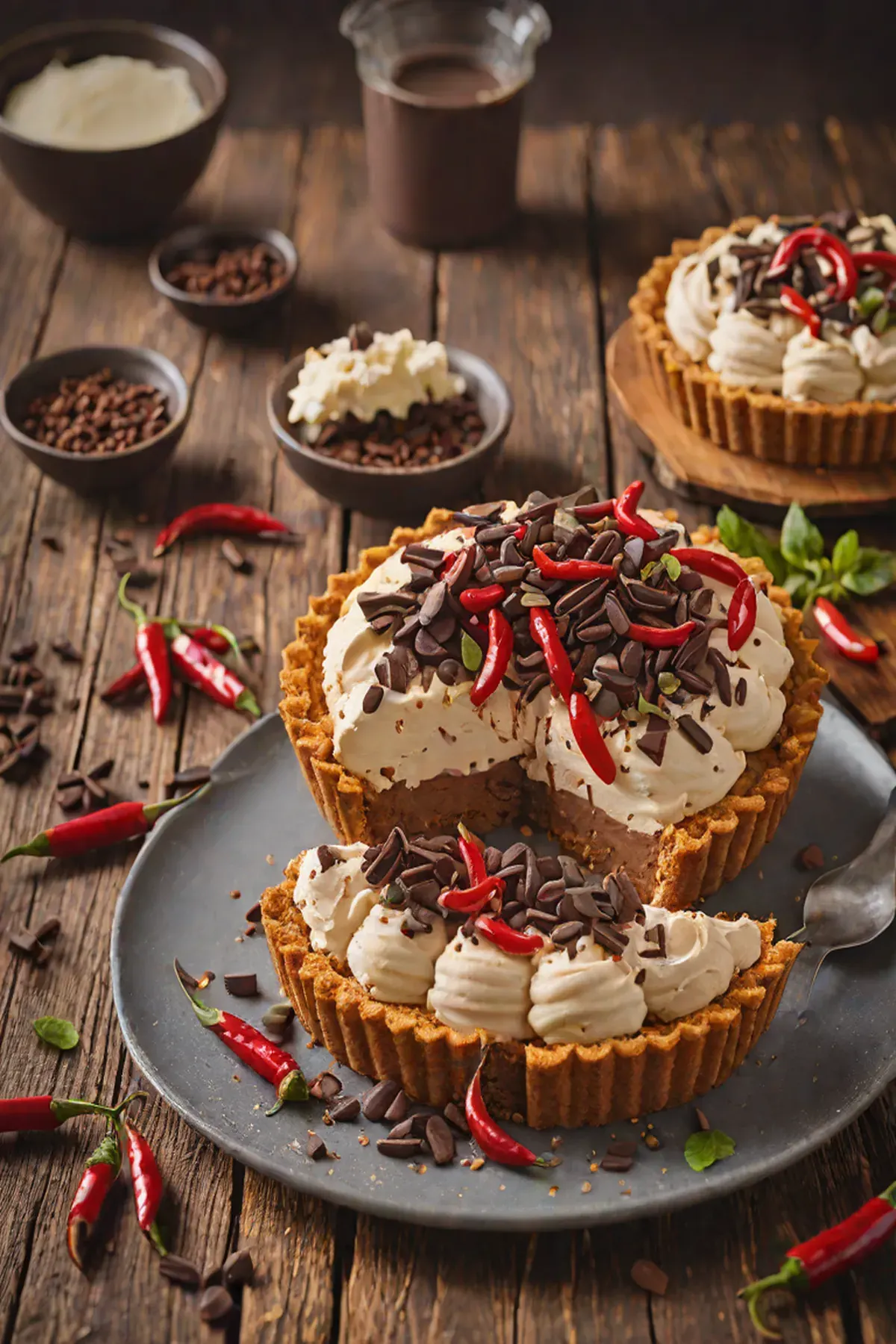 Chilli Chocolate Ice Cream Pie