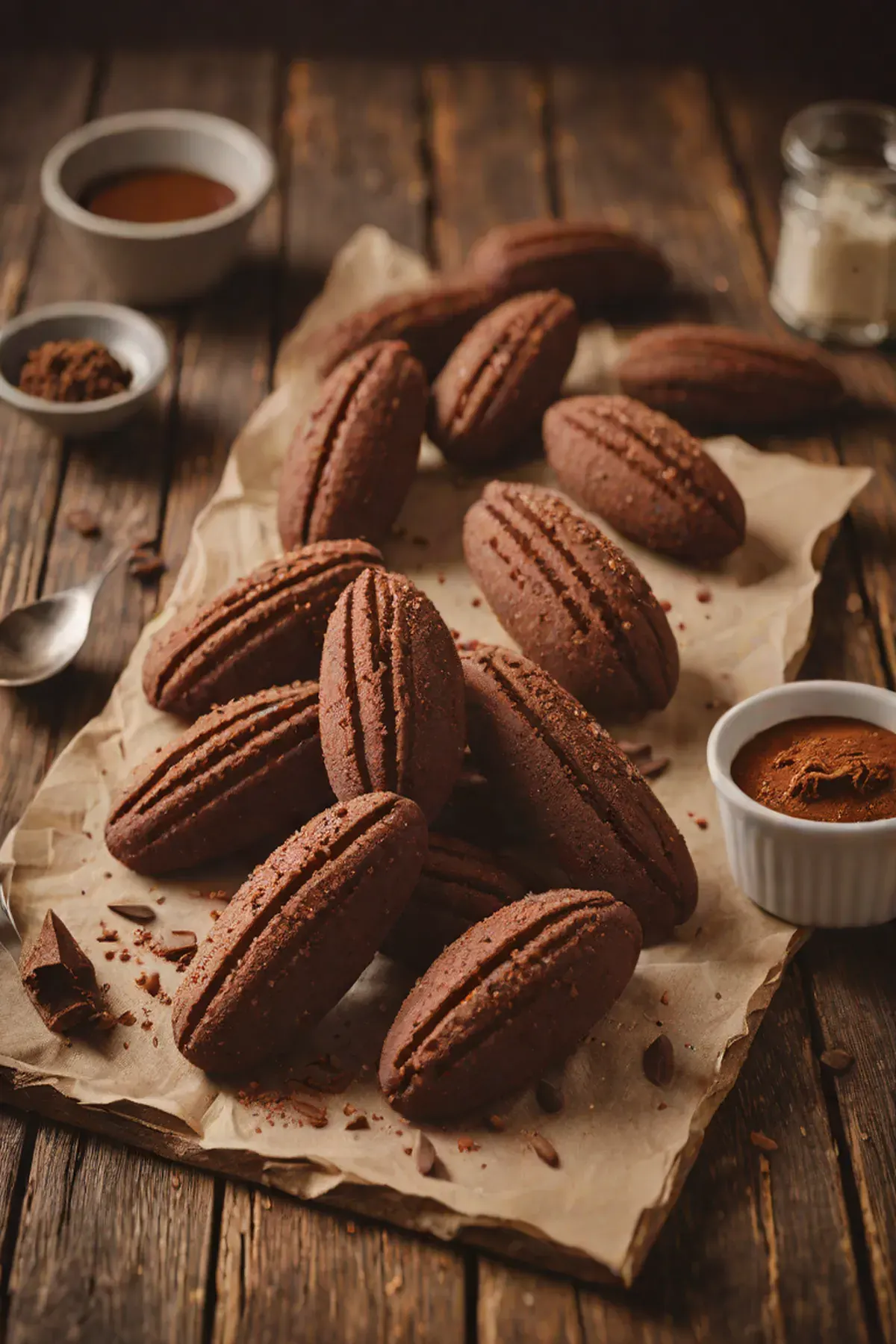 Chilli Chocolate Madeleines