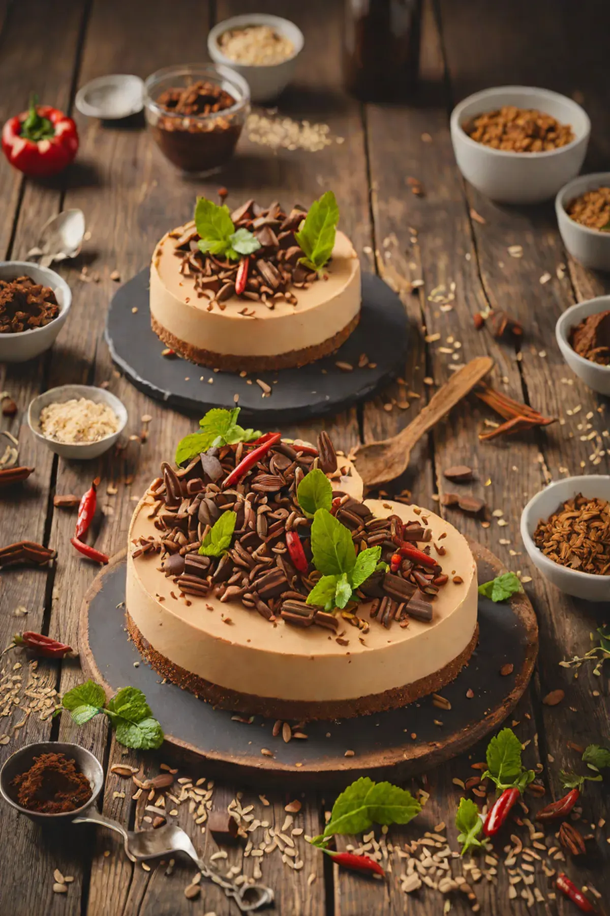Chilli Chocolate No-Bake Cheesecake