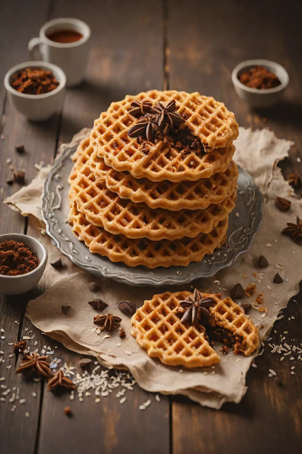 Chilli Chocolate Pizzelle