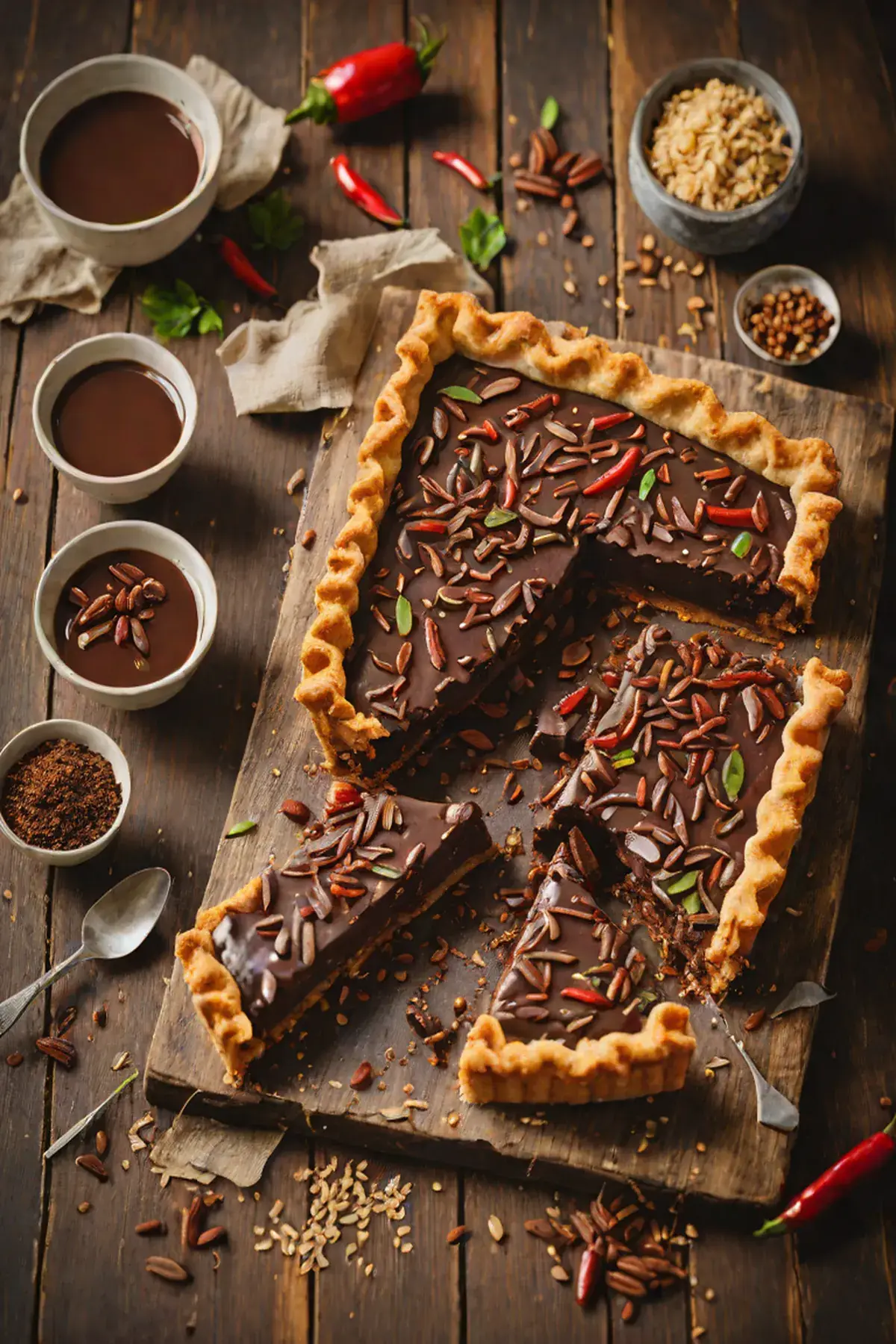 Chilli Chocolate Slab Pie