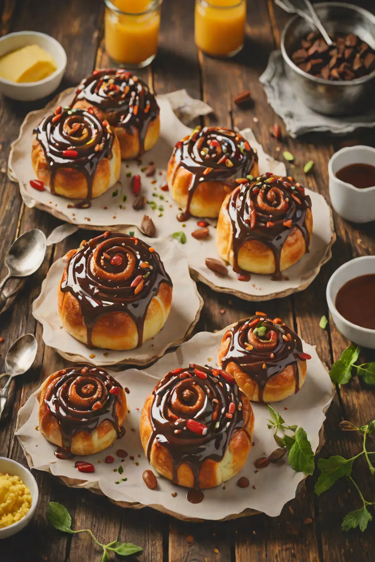 Chilli Chocolate Sticky Buns