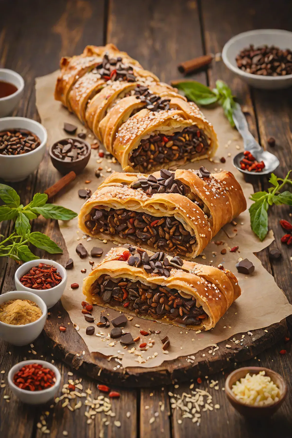 Chilli Chocolate Strudel