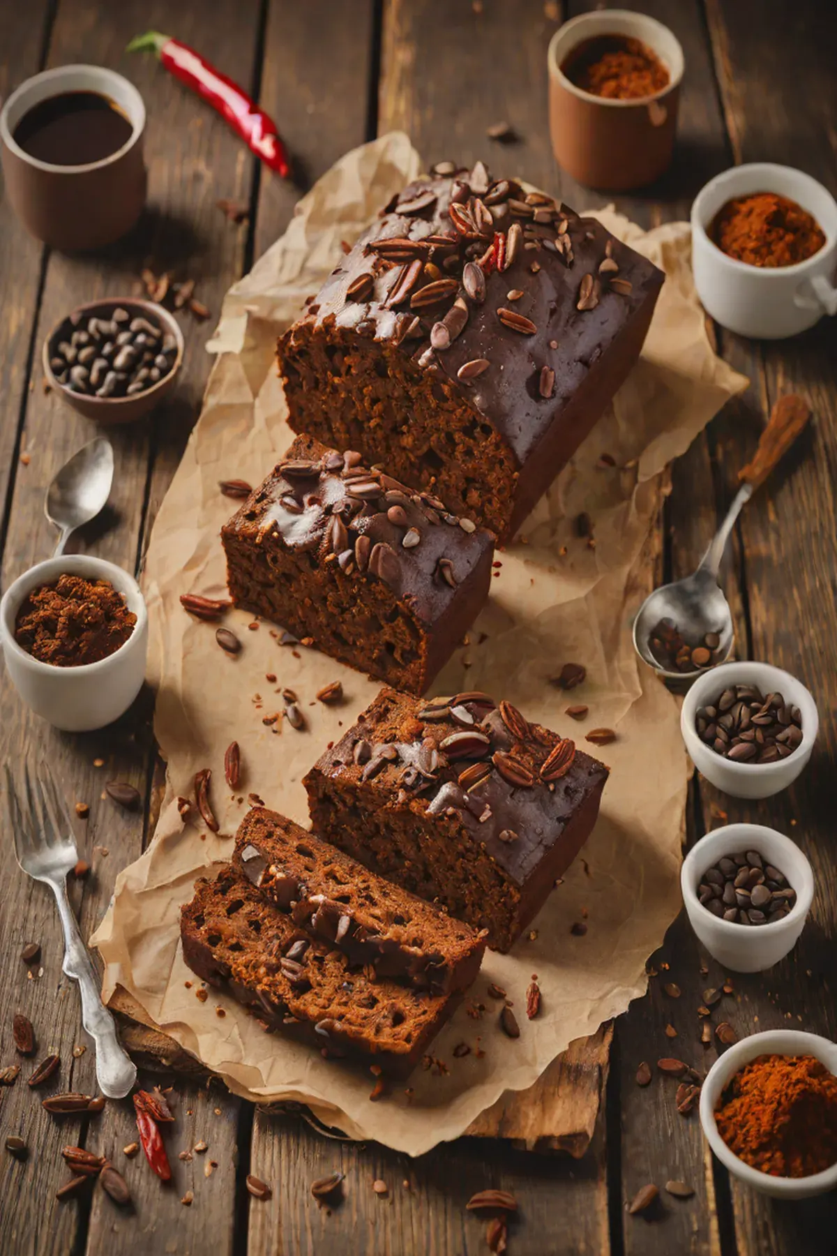 Chilli Chocolate Tea Loaf