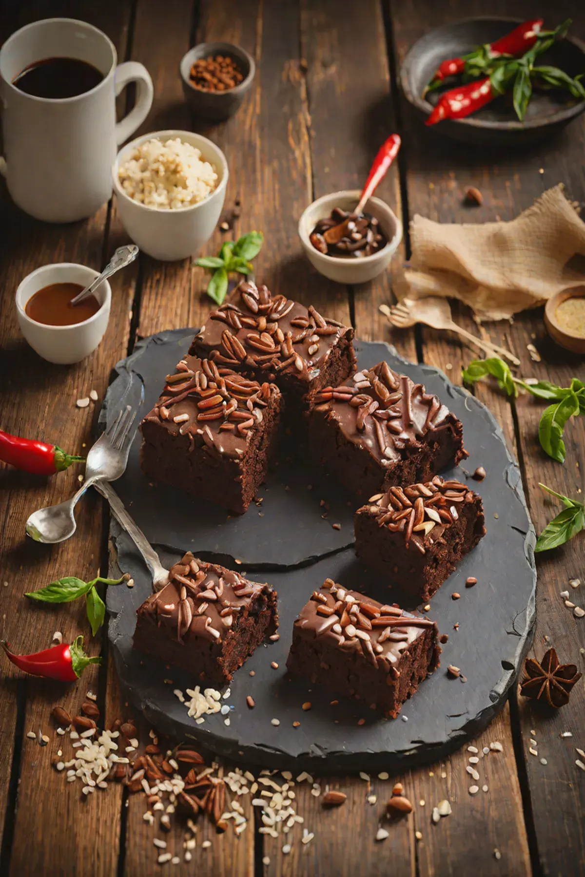 Chilli Chocolate Traybake Cake