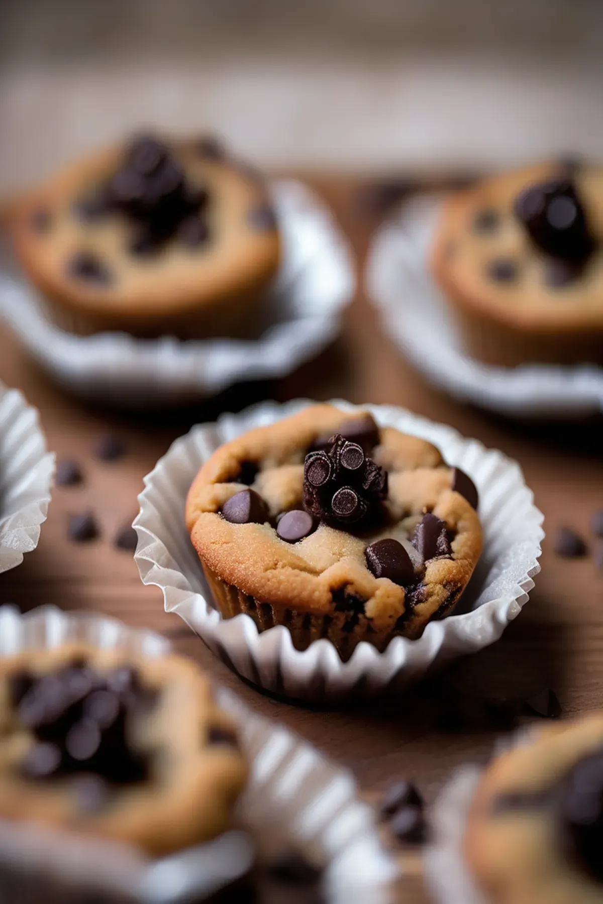 Choc-chip cookie cups