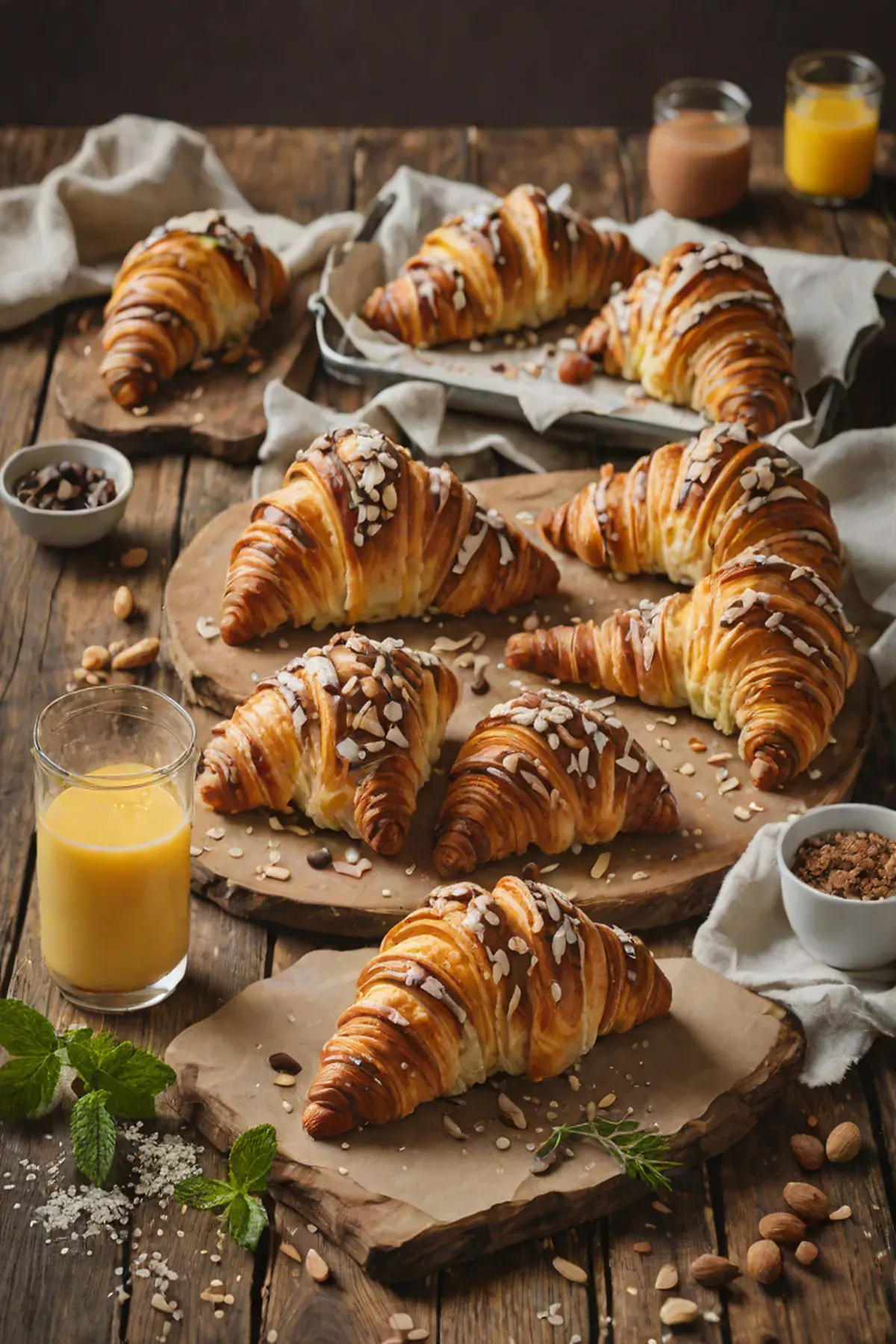 Chocolate Almond Croissants