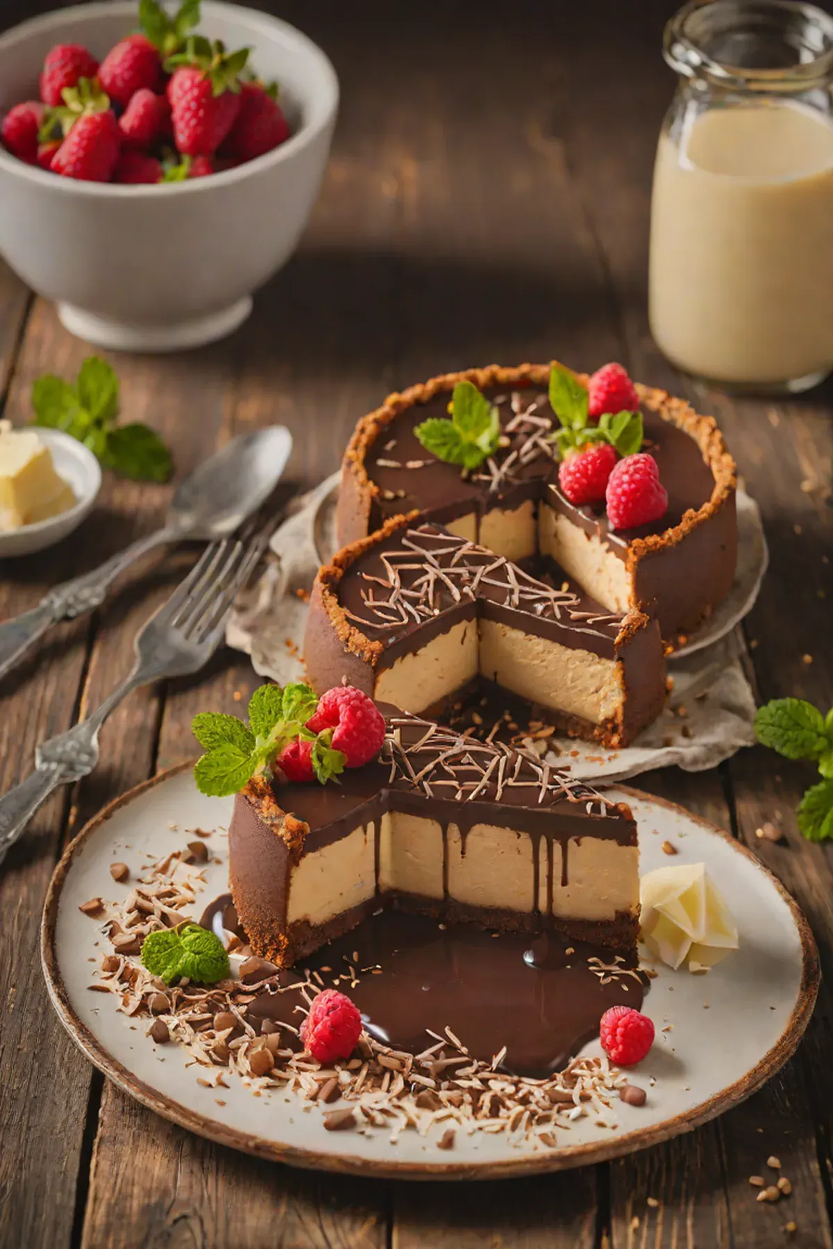 Chocolate Baked Cheesecake