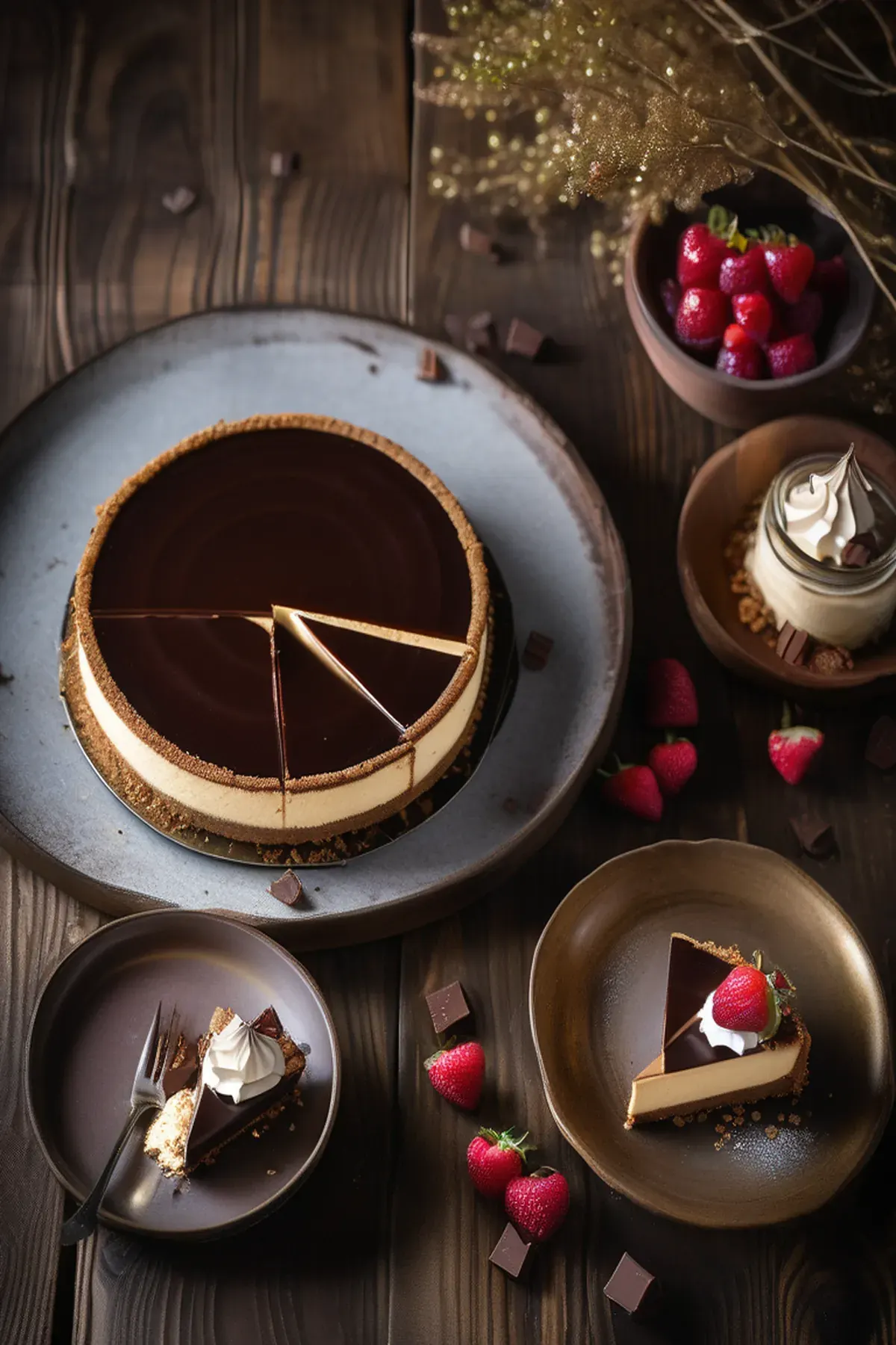 Chocolate Baked Cheesecake