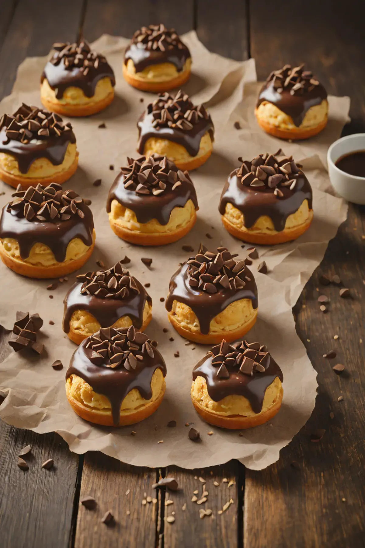 Chocolate Choux Buns