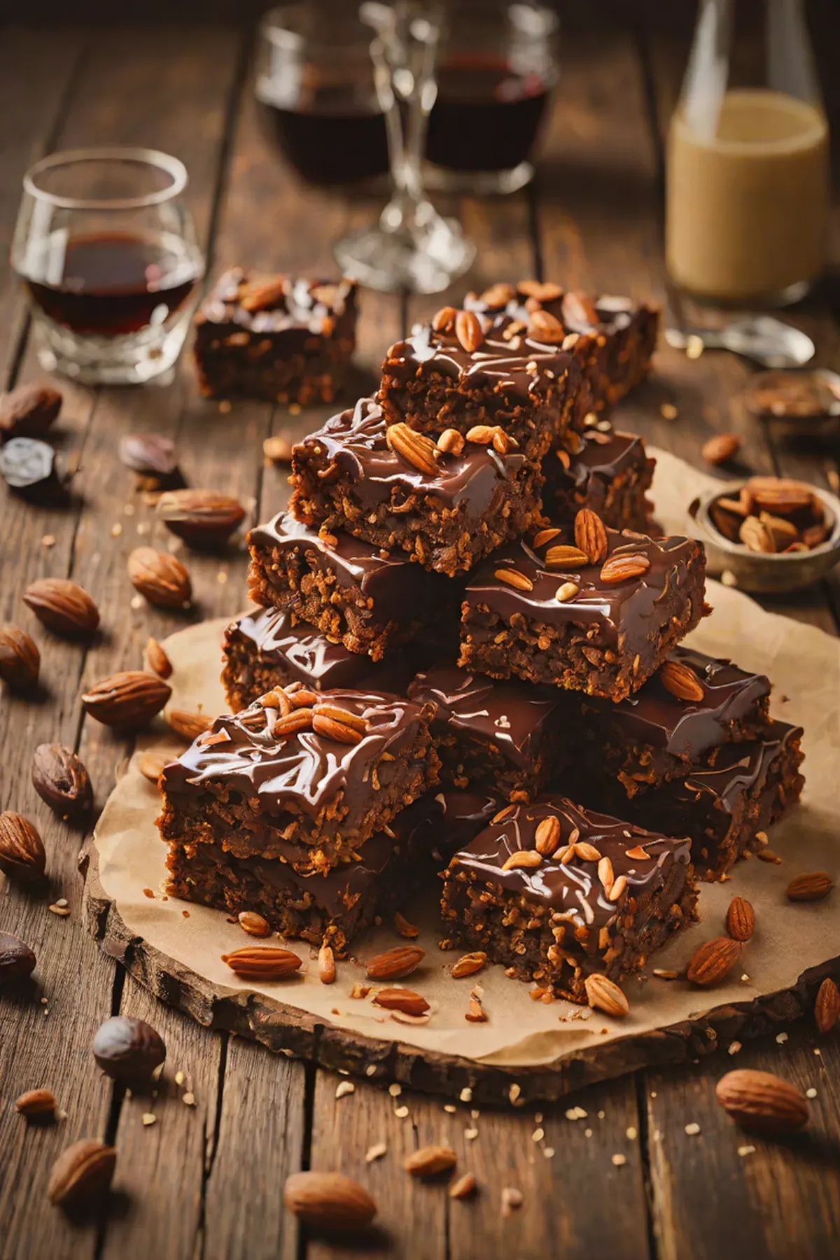 Chocolate Date Squares