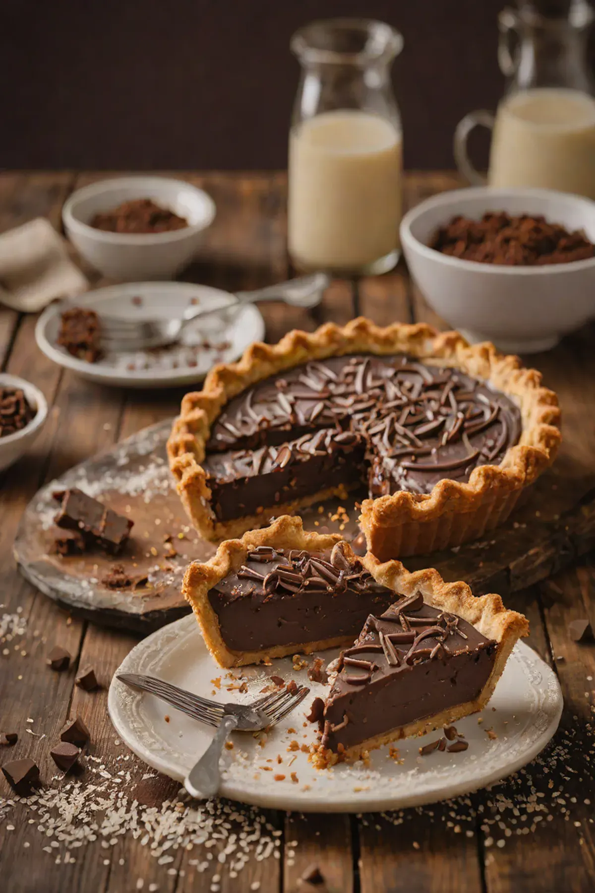 Chocolate Double-Crust Pie