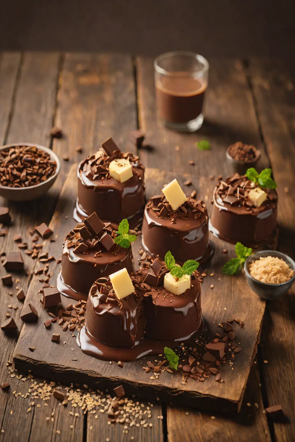 Chocolate Floating Islands