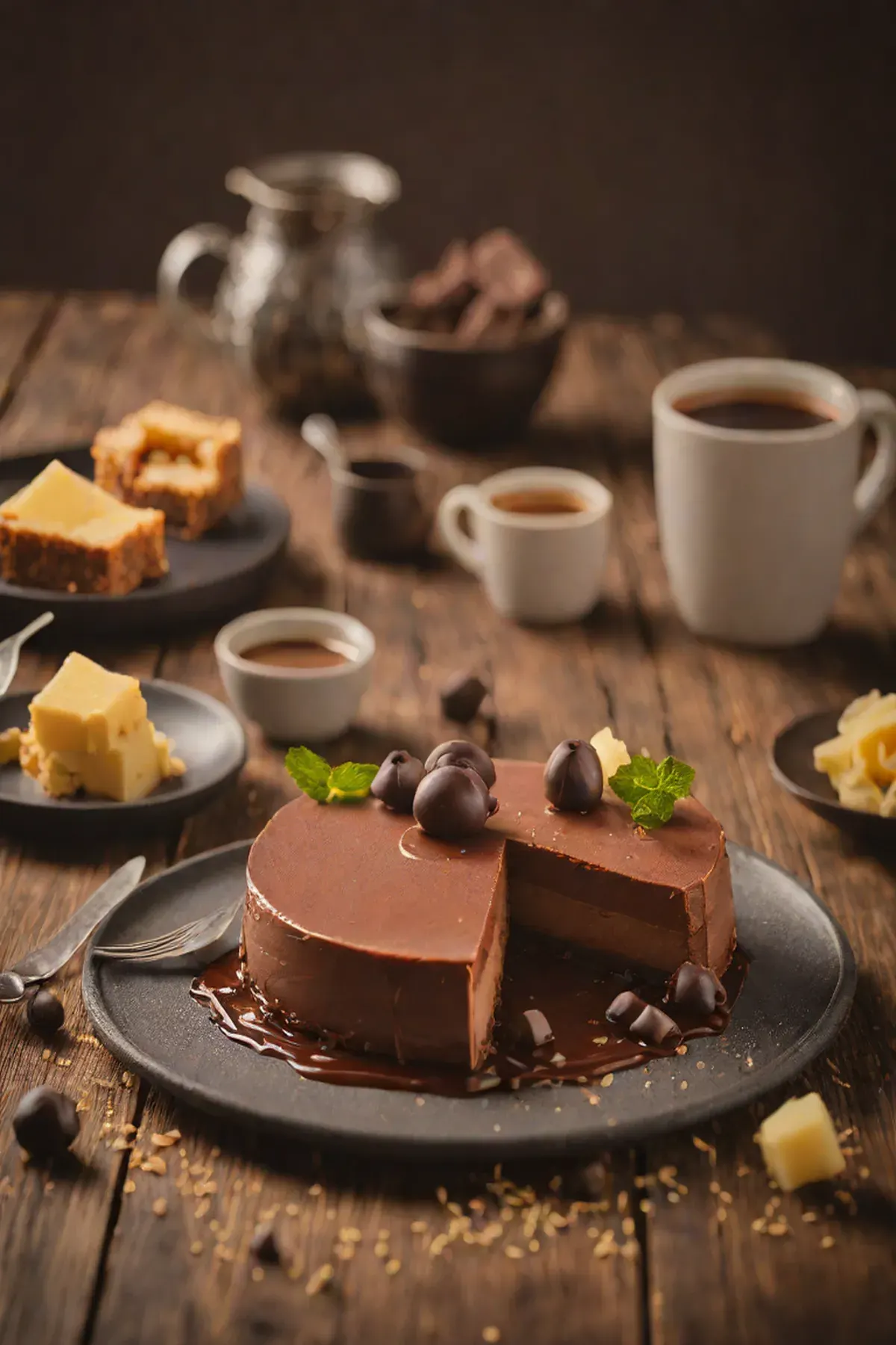Chocolate Japanese Cheesecake
