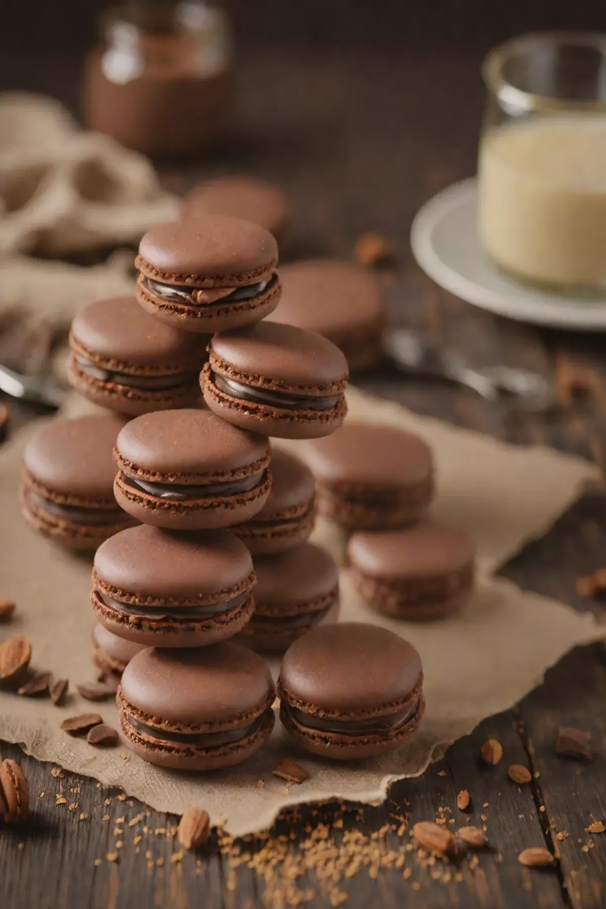 Chocolate Macarons