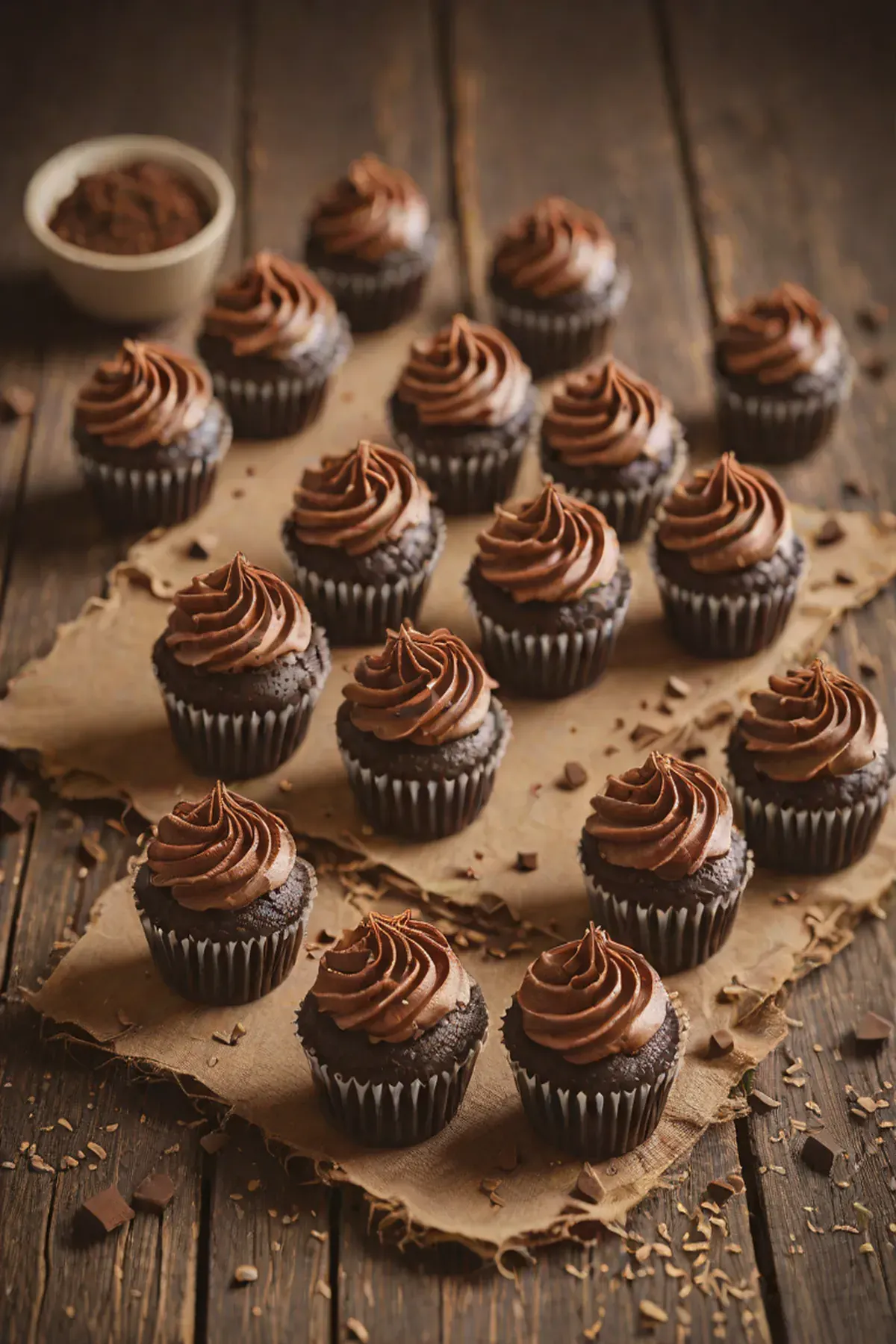 Chocolate Mini Cupcakes