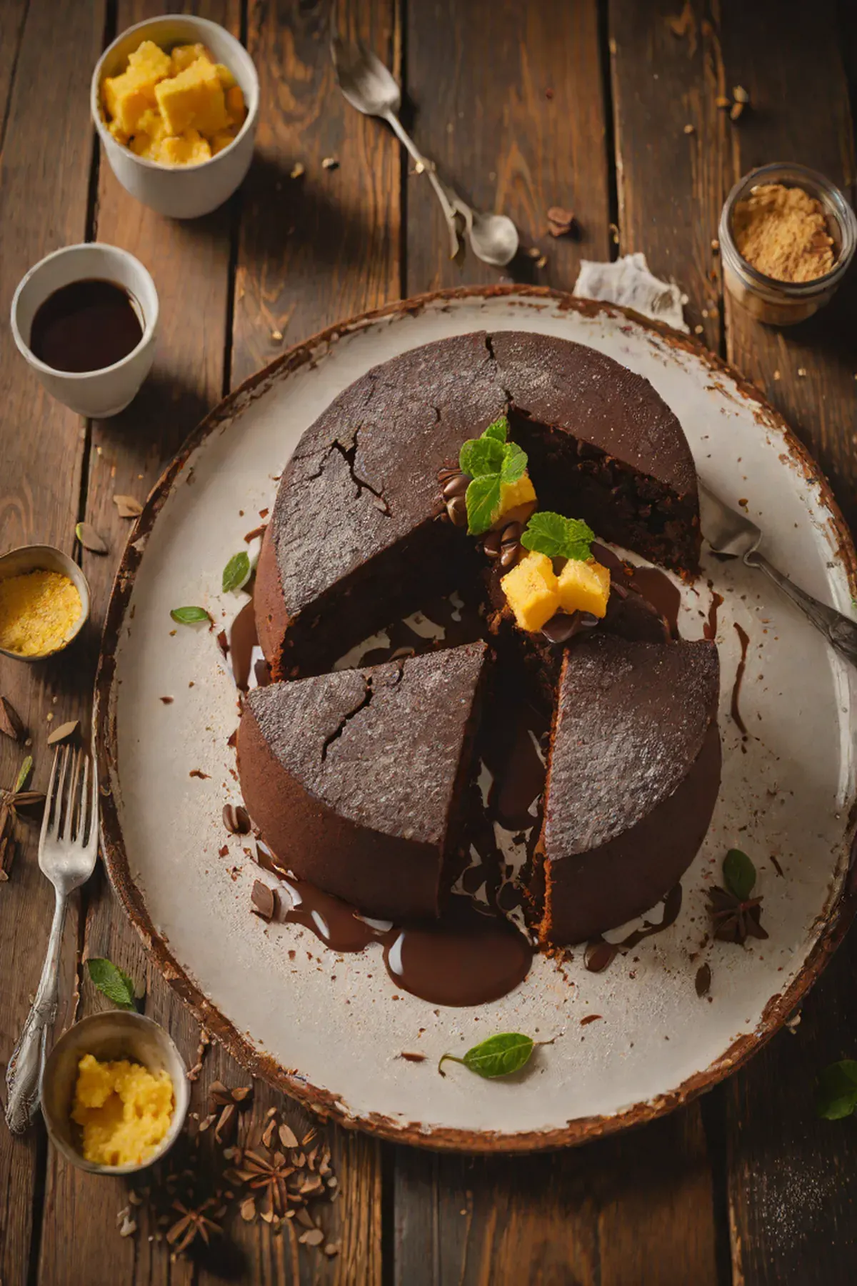 Chocolate Polenta Cake