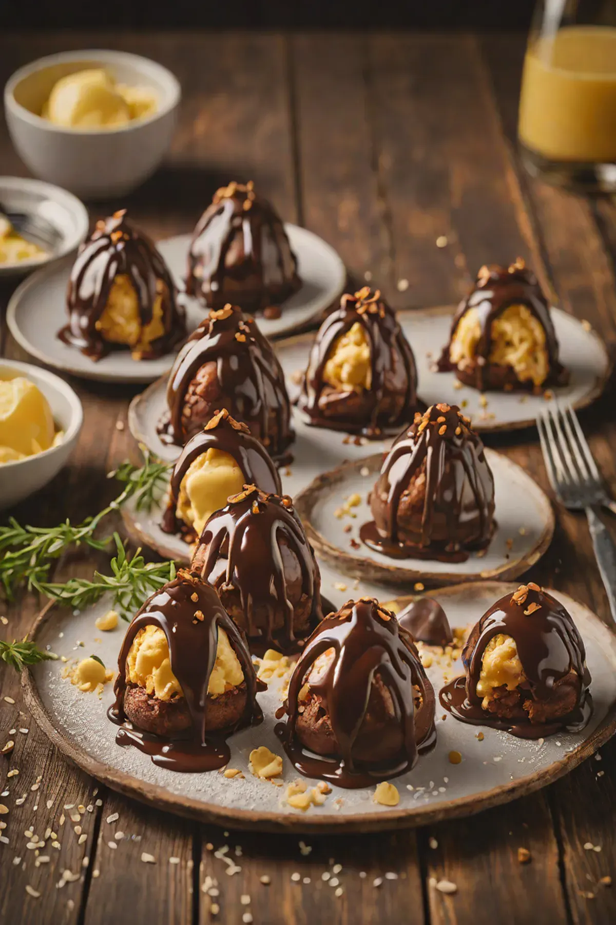 Chocolate Profiteroles