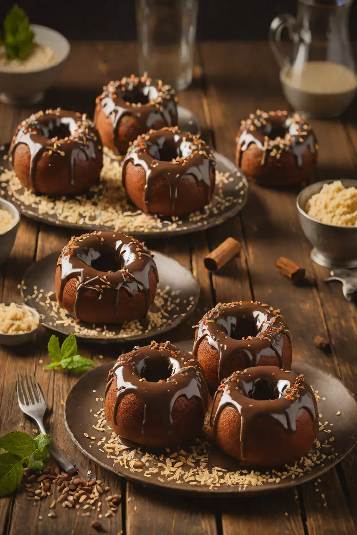 Chocolate Rum Babas