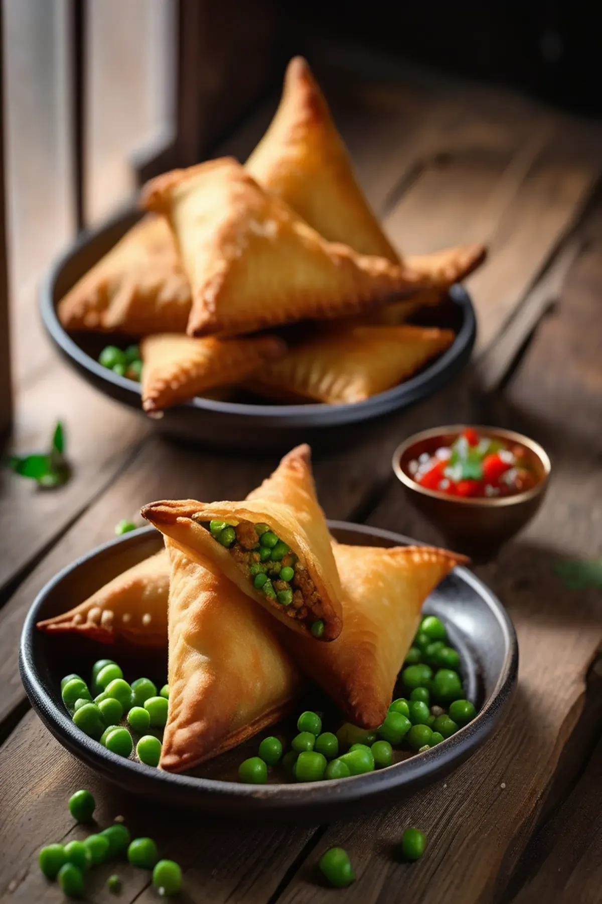 Crispy Potato and Pea Samosas