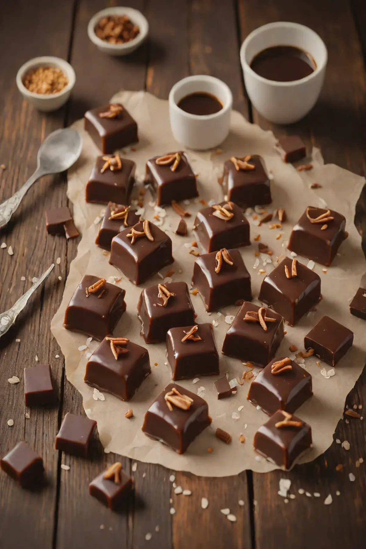 Dark Chocolate Caramels