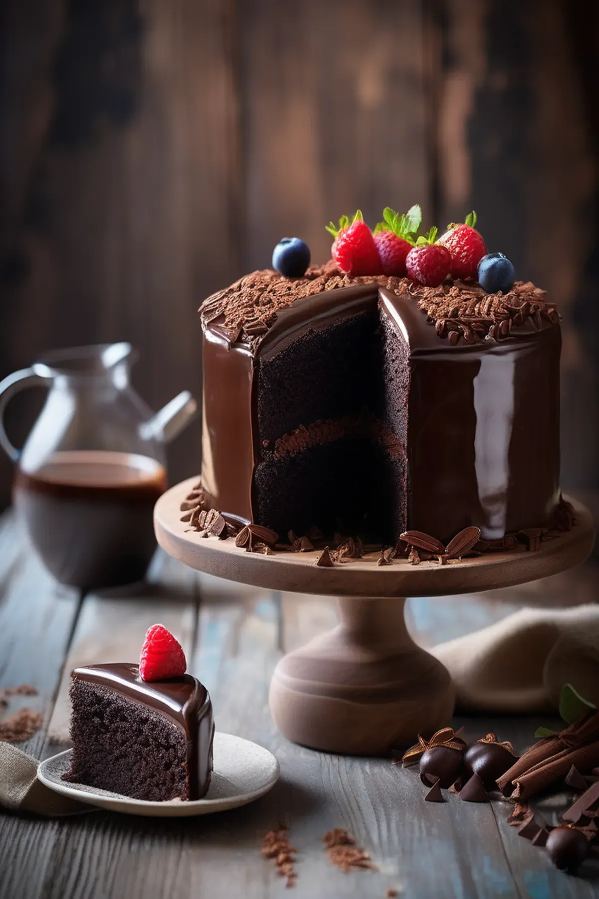 Dark Chocolate Celebration Cake