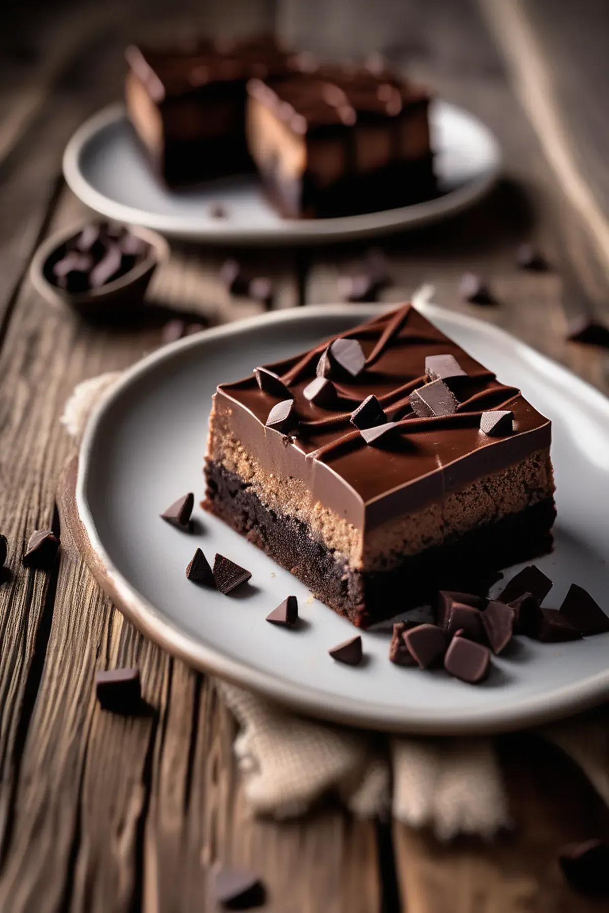 Dark Chocolate Cheesecake Bars