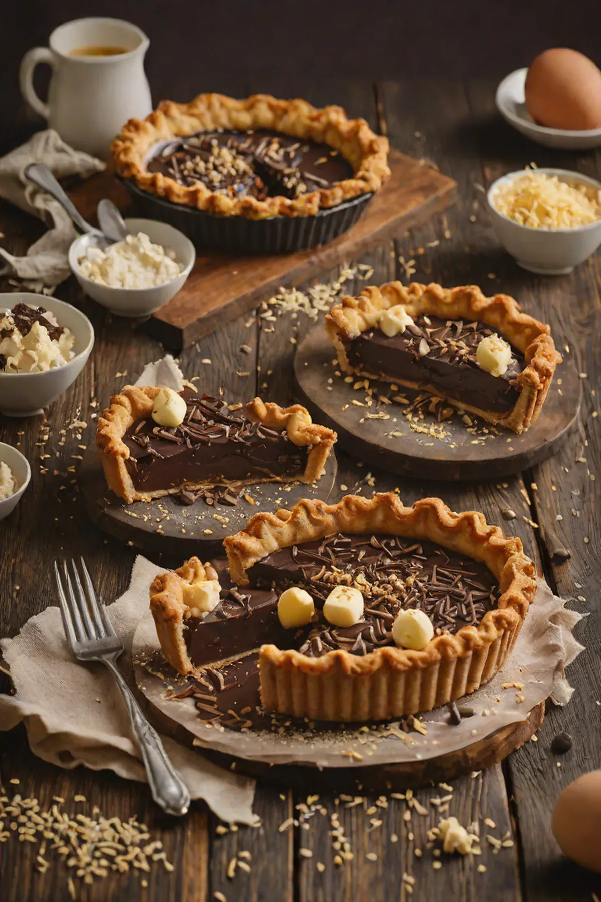 Dark Chocolate Deep Dish Pie